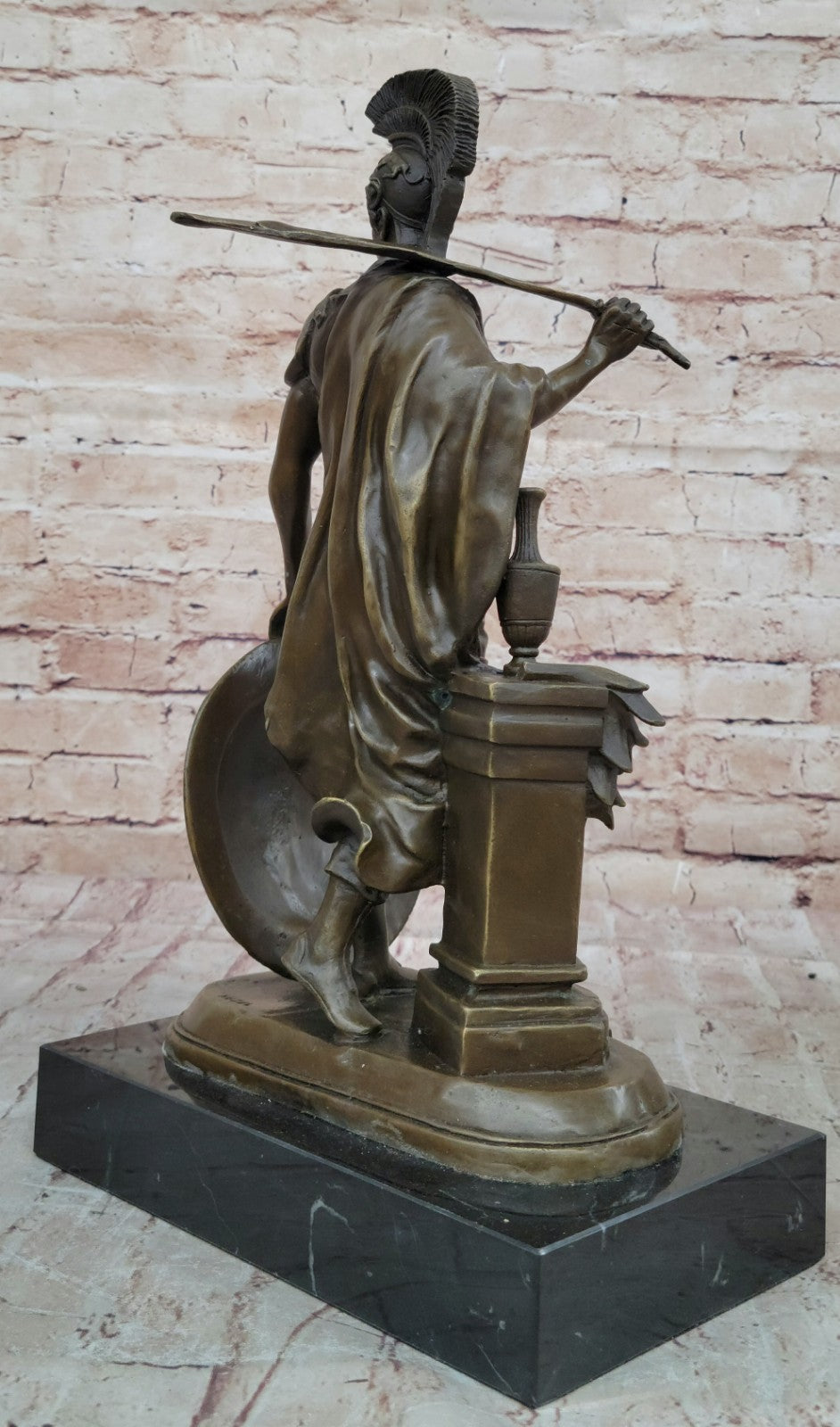Bronze Sculpture of a Roman Warrior by Huzel , French Masterpiece Detailed Deal