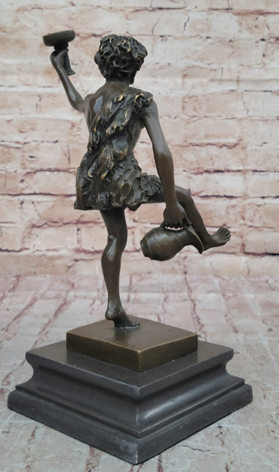 Handcrafted bronze sculpture SALE Schaffert By Wine Of God Greek Real Genuine