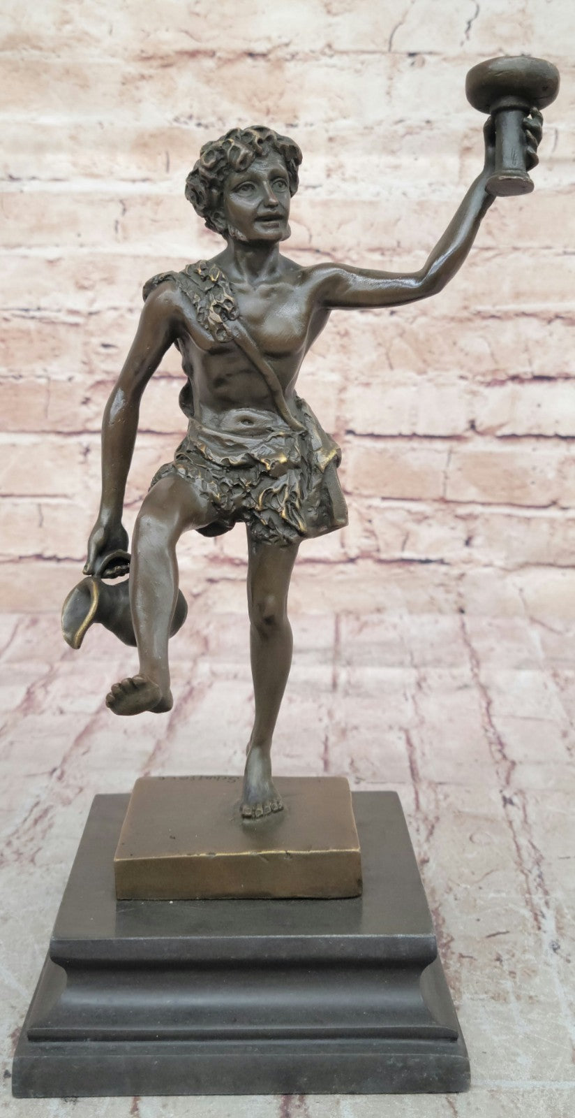 Handcrafted bronze sculpture SALE Schaffert By Wine Of God Greek Real Genuine