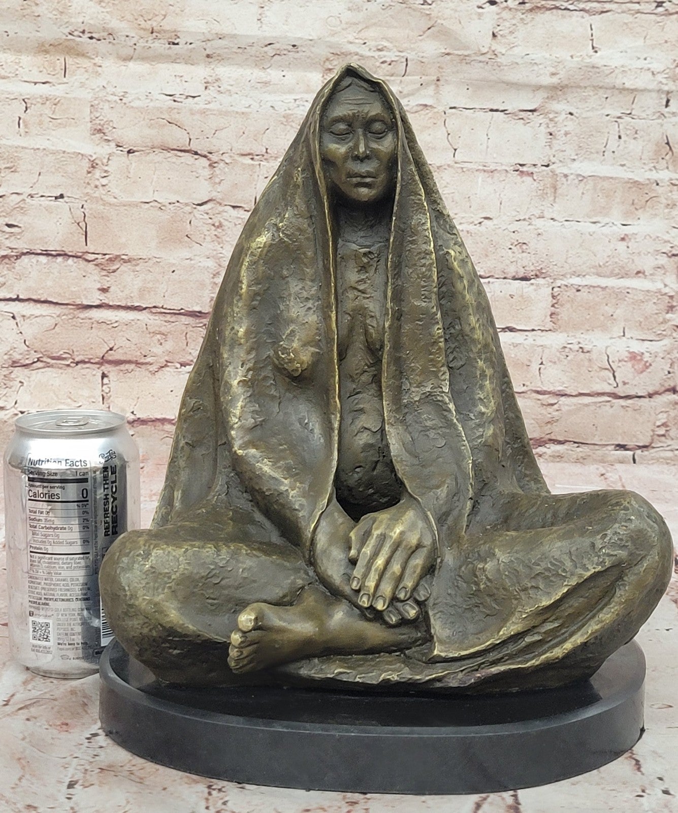 Original Signed Art Native American Genuine Bronze sculpture marble statue Deal