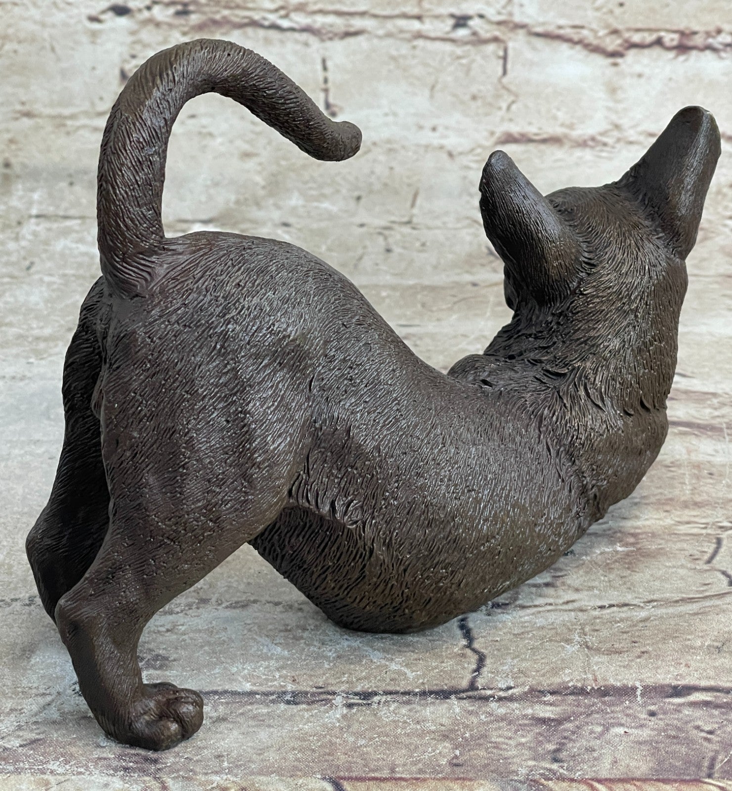 Handcrafted bronze sculpture SALE Cat Siamese Signed Classic Artwork Statue