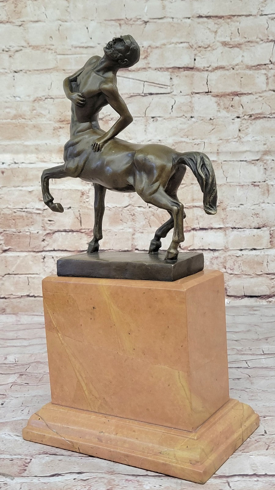 Handcrafted Detailed Centaur Bronze Masterpiece European Made by Lost Wax Gift