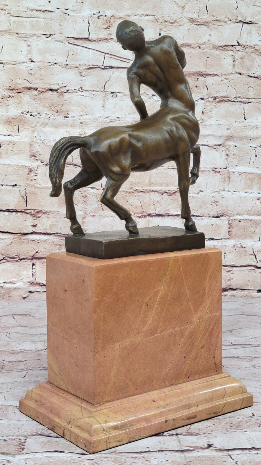 Handcrafted Detailed Centaur Bronze Masterpiece European Made by Lost Wax Gift