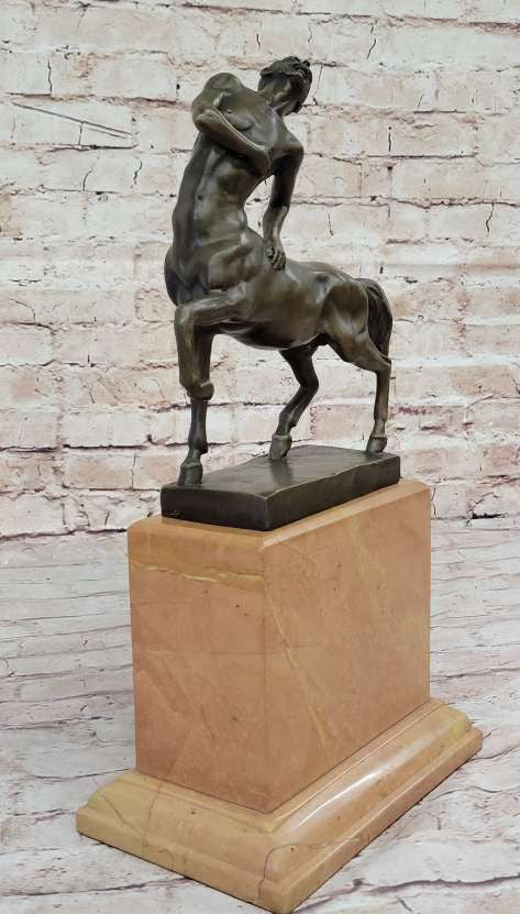 Handcrafted Detailed Centaur Bronze Masterpiece European Made by Lost Wax Gift