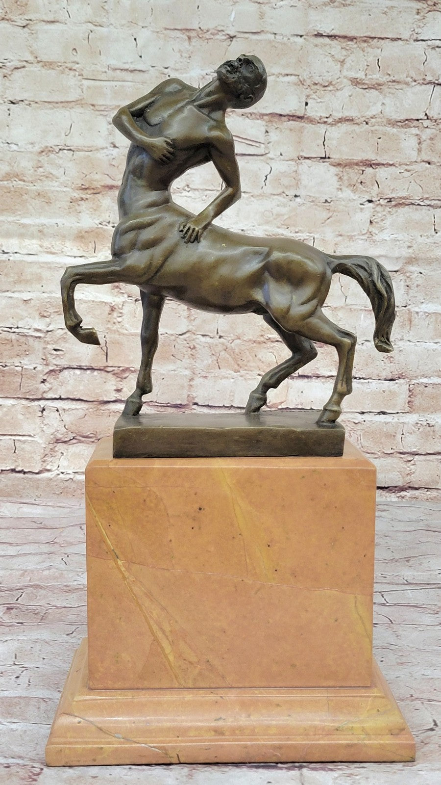 Handcrafted Detailed Centaur Bronze Masterpiece European Made by Lost Wax Gift