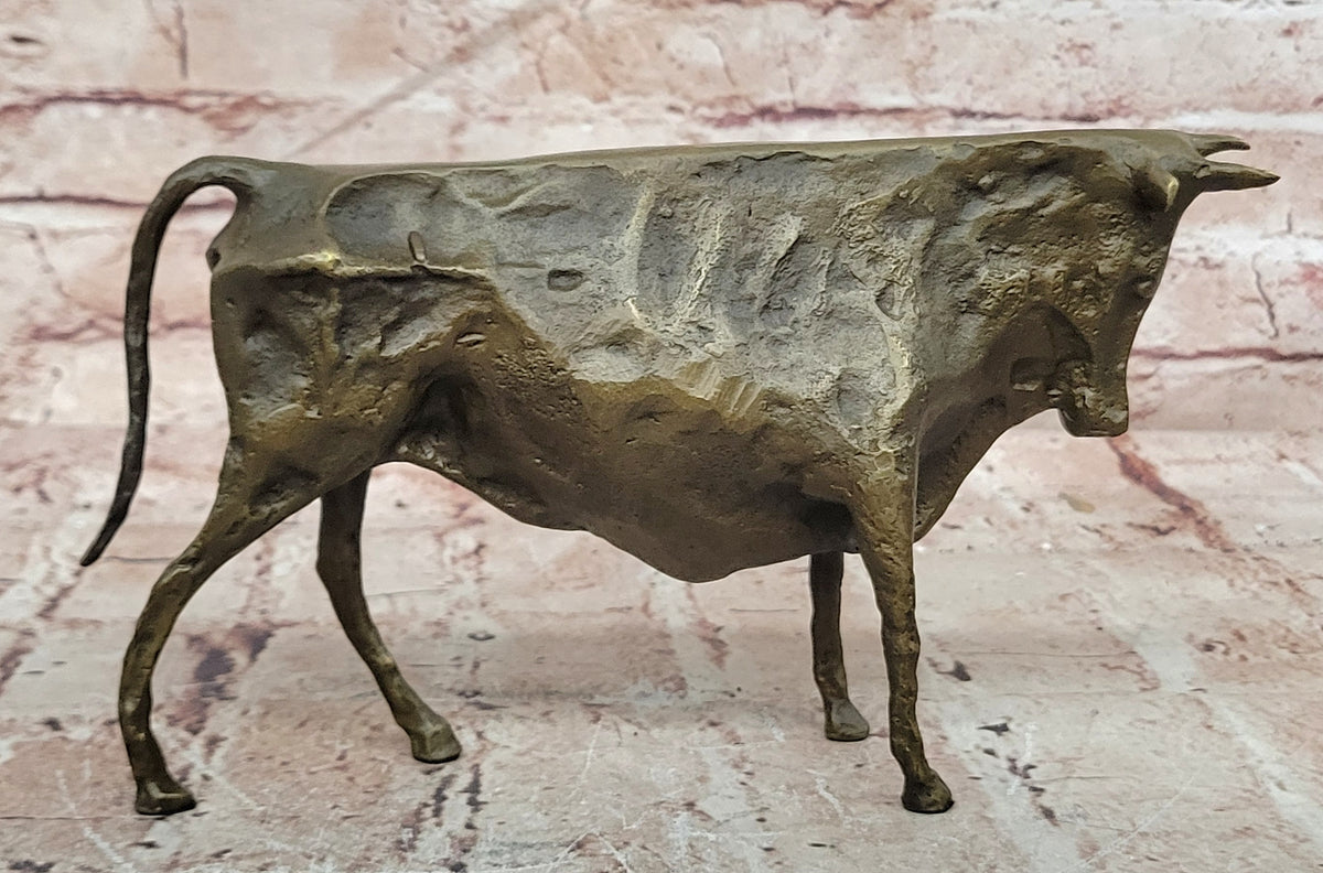 Bronze Sculpture Modern Abstract Art Bull by Picasso Hot Cast Figurine Figure