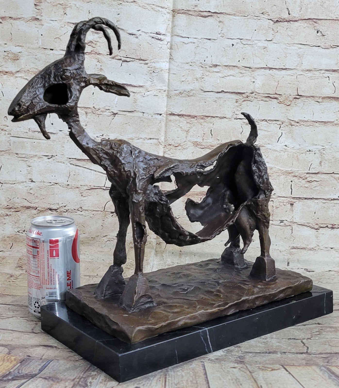 Abstract Modern Art Famous Artwork by Pablo Picasso Goat Bronze Sculpture Figure