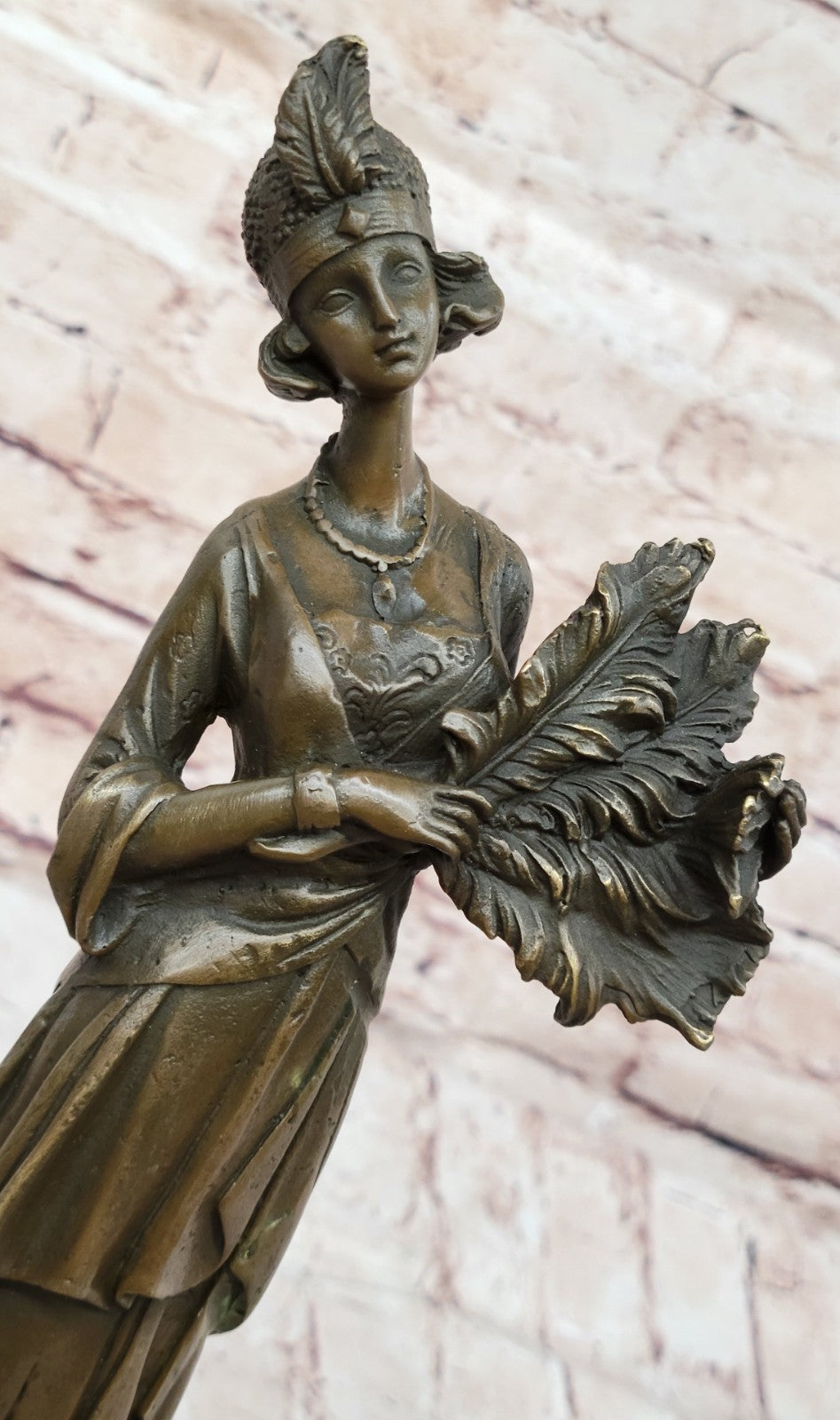 Buy Milo Handcrafted Bronze Feather Gown Sculpture