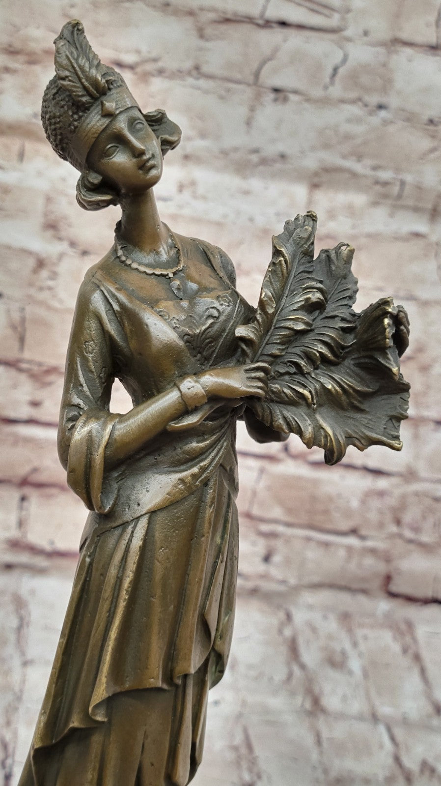 Buy Milo Handcrafted Bronze Feather Gown Sculpture