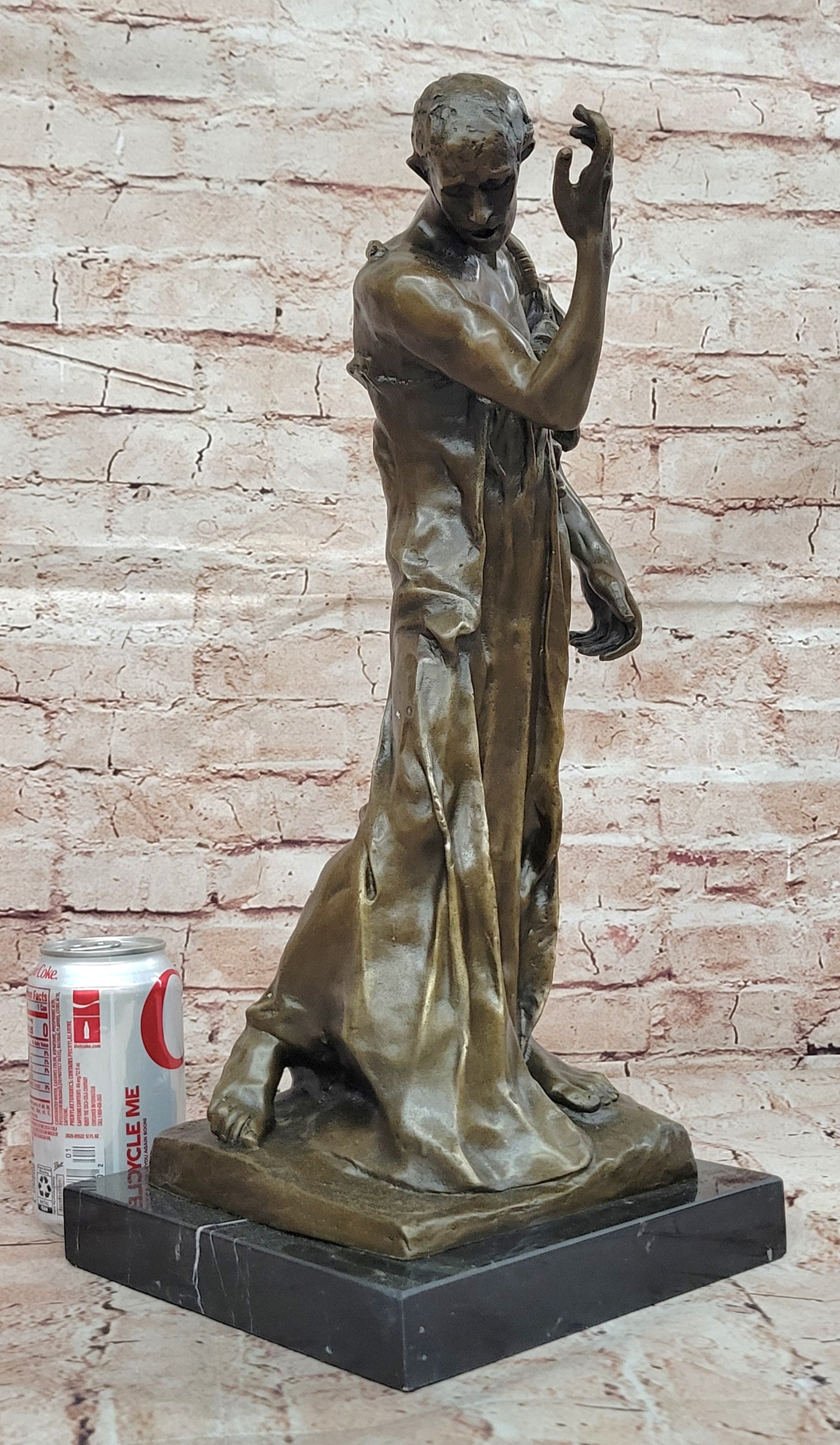 Augustine Rodin Museum Quality  Classic Artwork Detailed Bronze Figurine Figure