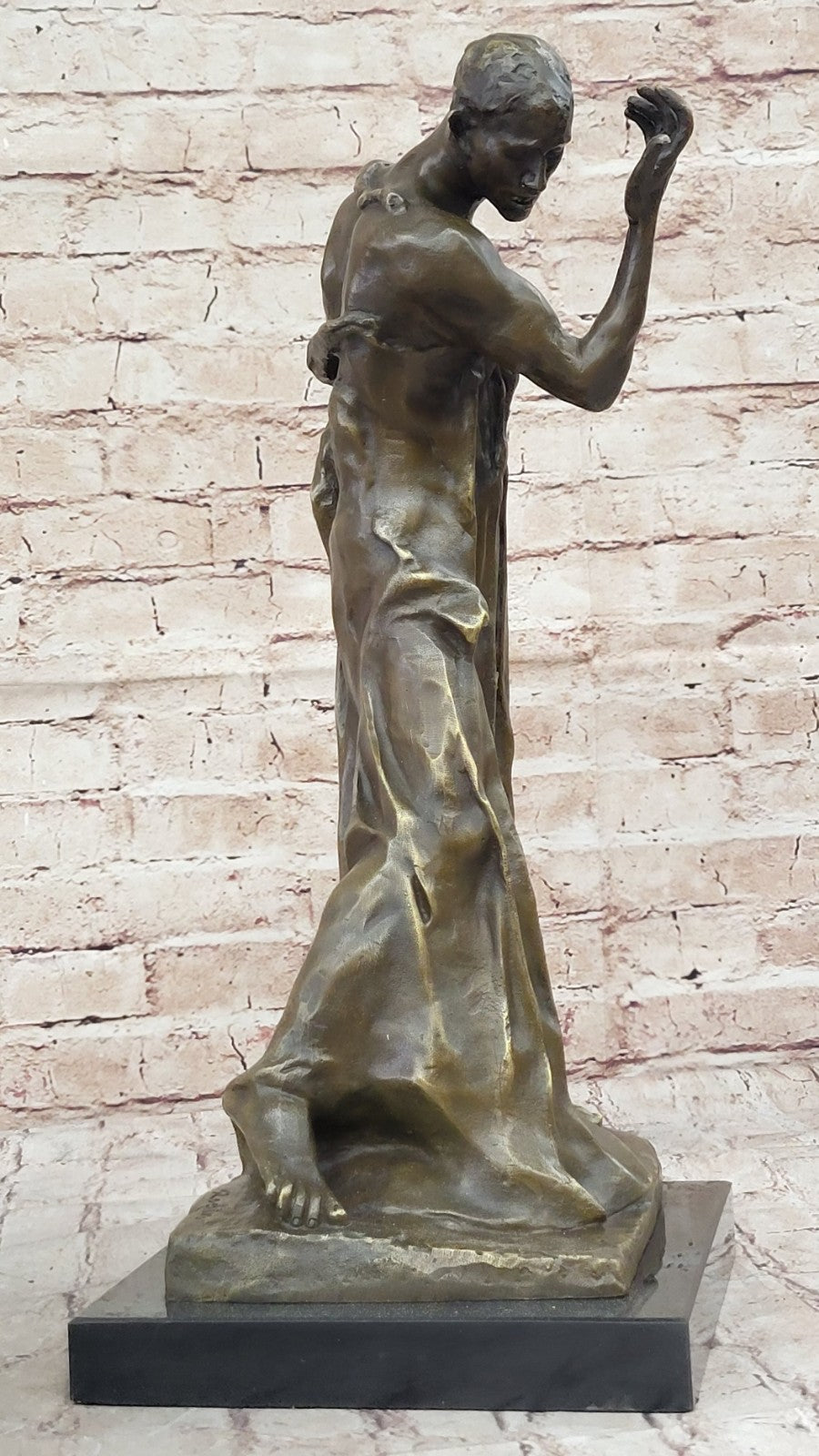 Augustine Rodin Museum Quality  Classic Artwork Detailed Bronze Figurine Figure