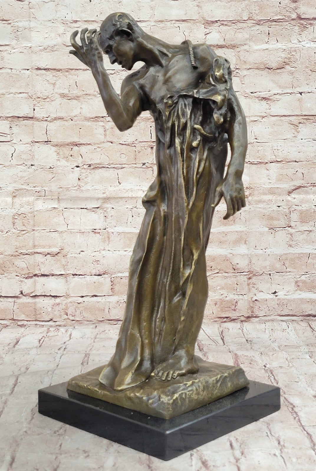 Augustine Rodin Museum Quality  Classic Artwork Detailed Bronze Figurine Figure