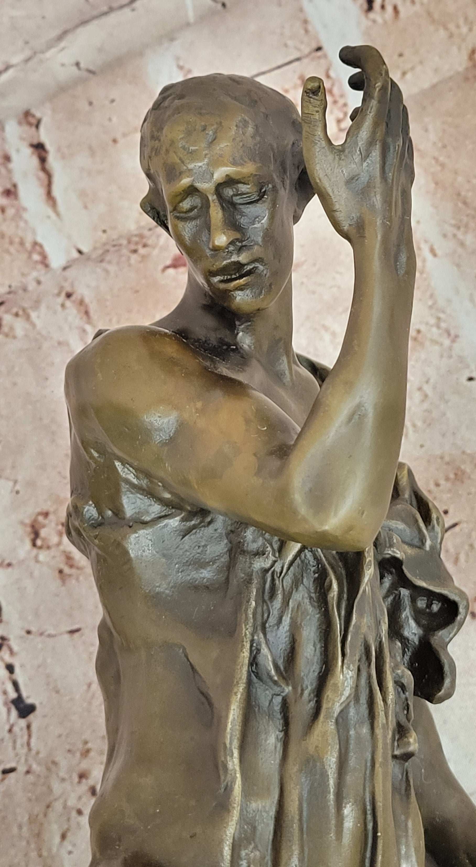 Augustine Rodin Museum Quality  Classic Artwork Detailed Bronze Figurine Figure