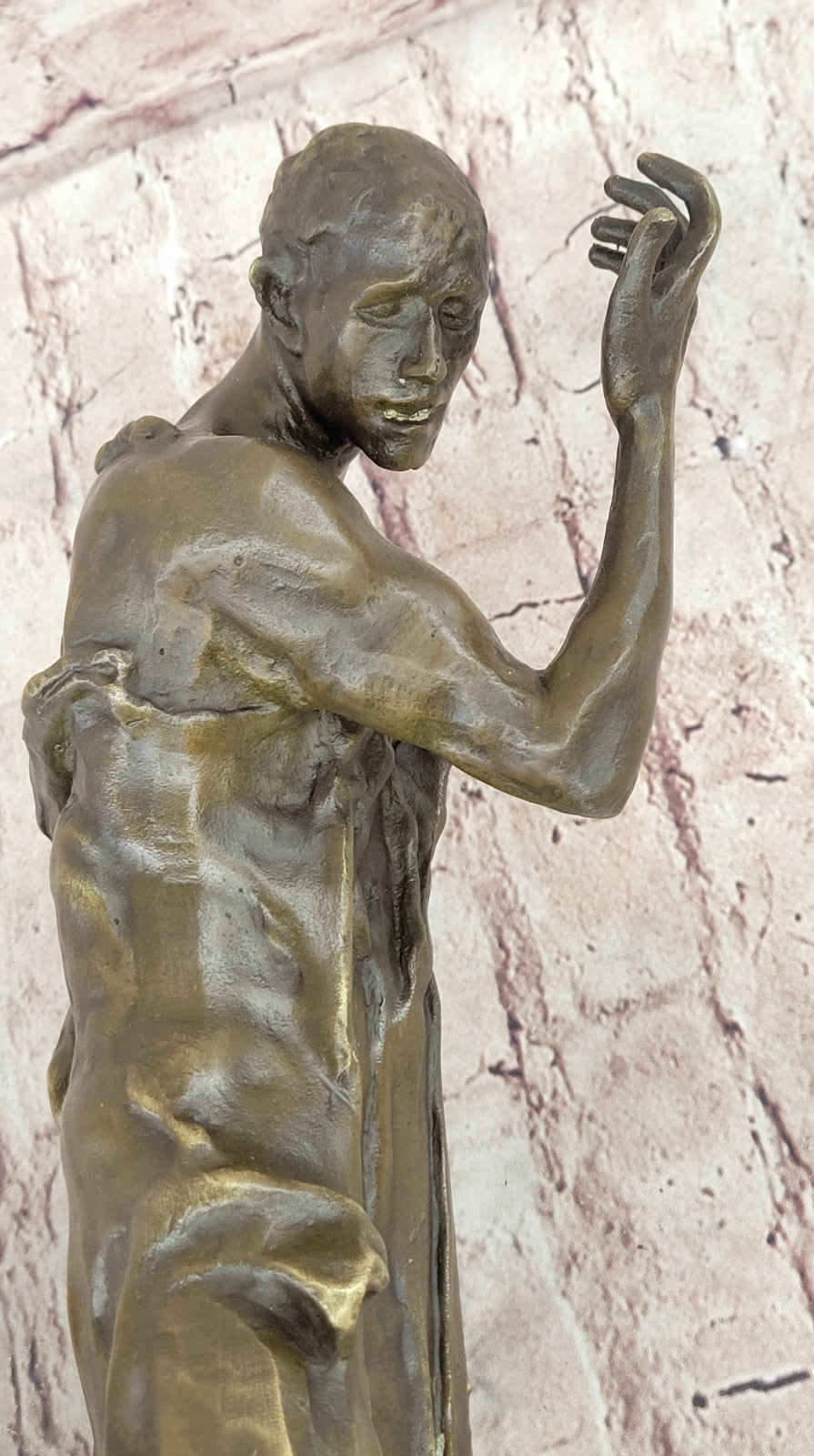 Augustine Rodin Museum Quality  Classic Artwork Detailed Bronze Figurine Figure