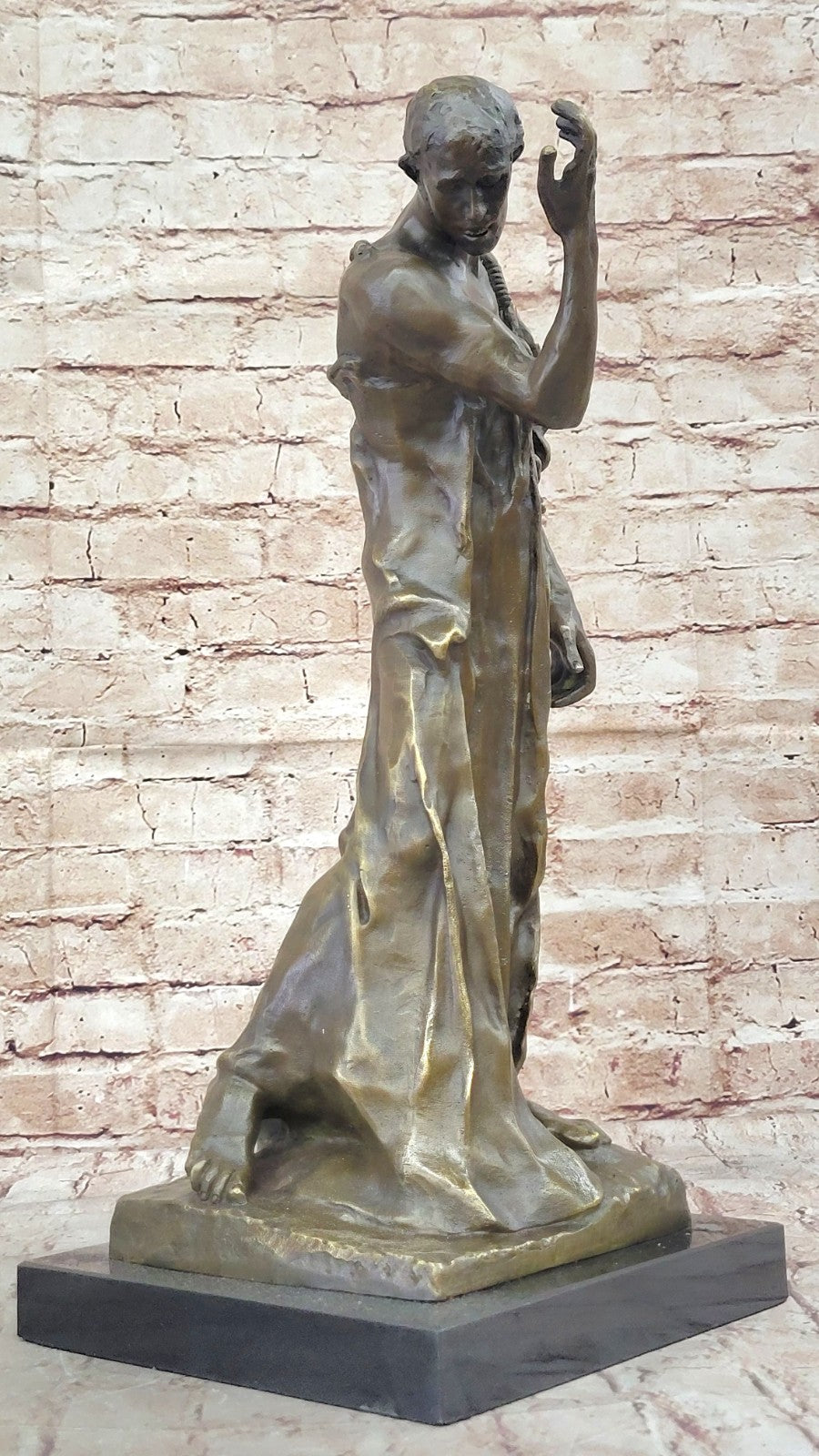 Augustine Rodin Museum Quality  Classic Artwork Detailed Bronze Figurine Figure