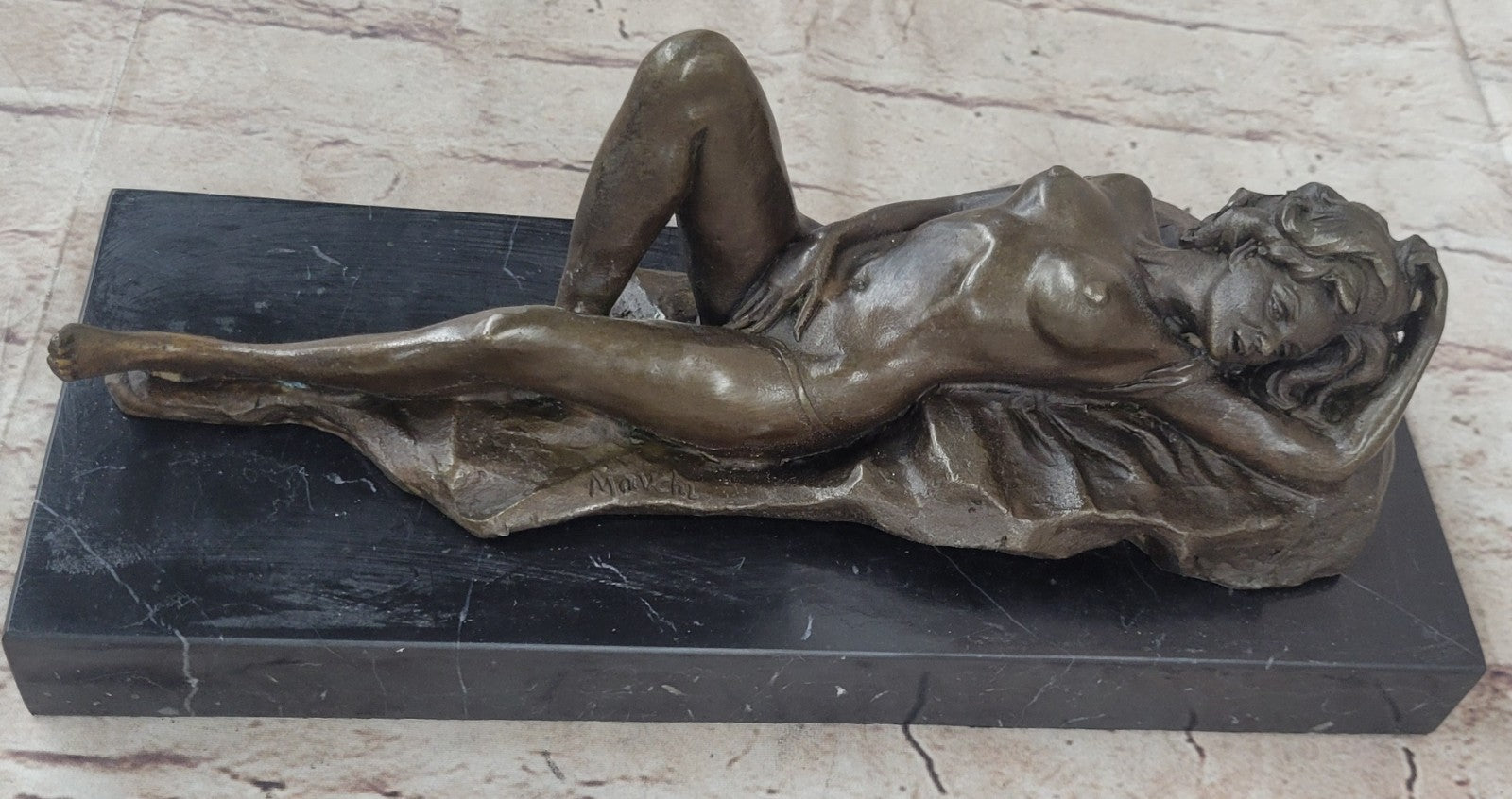 Buy Elegant “Nude Beauty” 100% Genuine Bronze Sculpture by Mavchi – Limited Edition Modern Art Sale