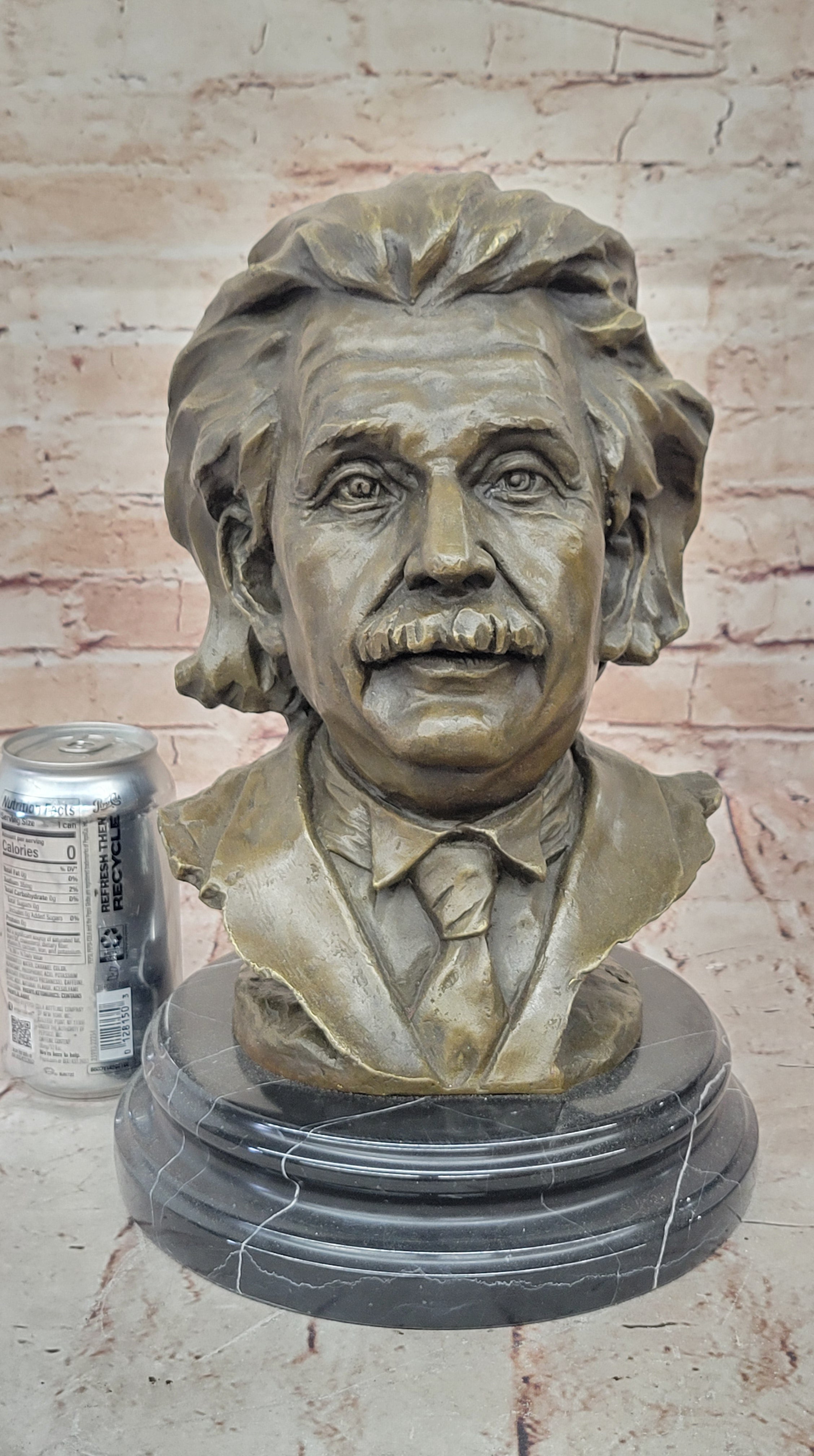 Famous Mathematician physicist Einstein Hand Made Genuine Bronze Sculpture