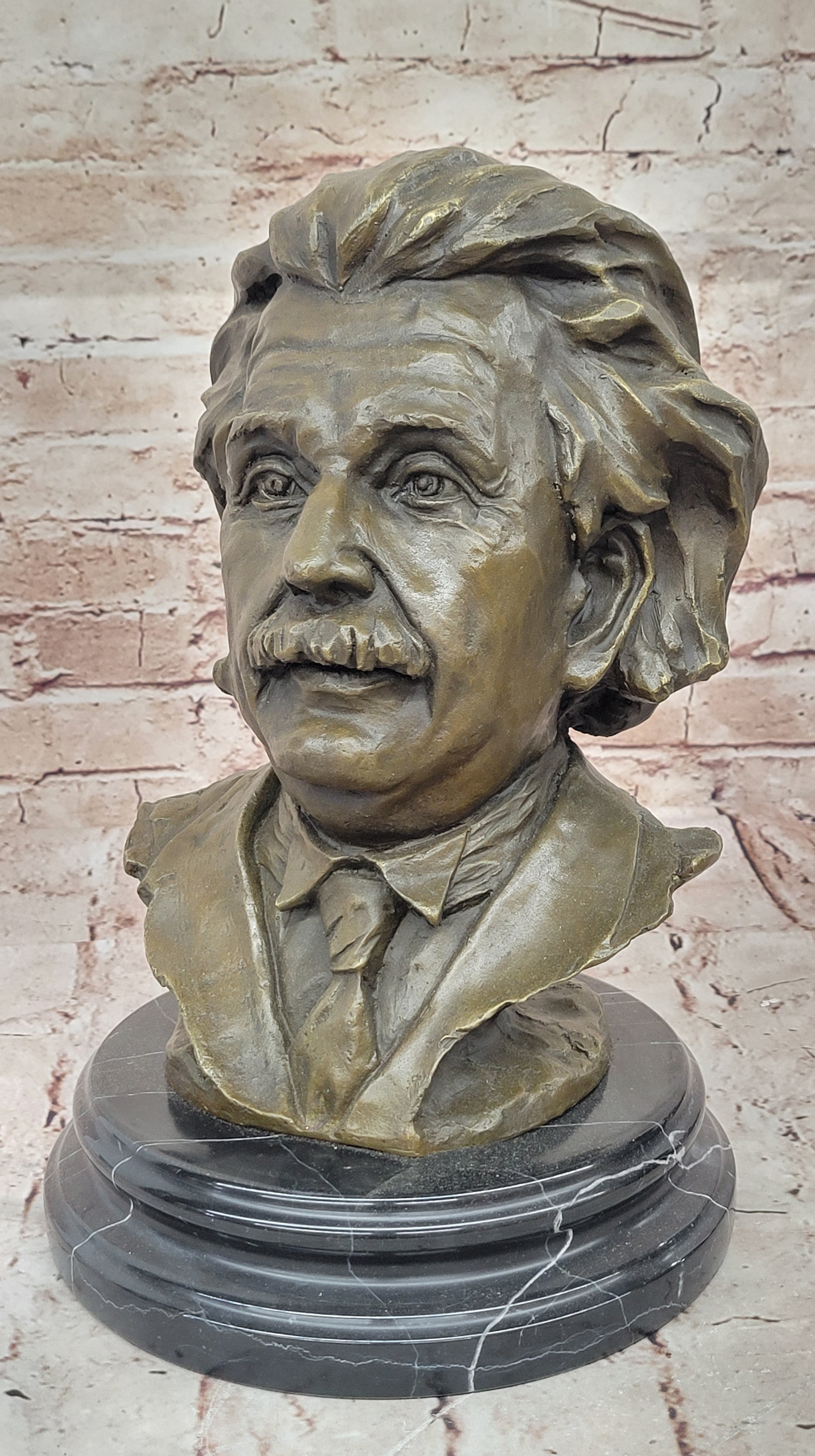 Famous Mathematician physicist Einstein Hand Made Genuine Bronze Sculpture