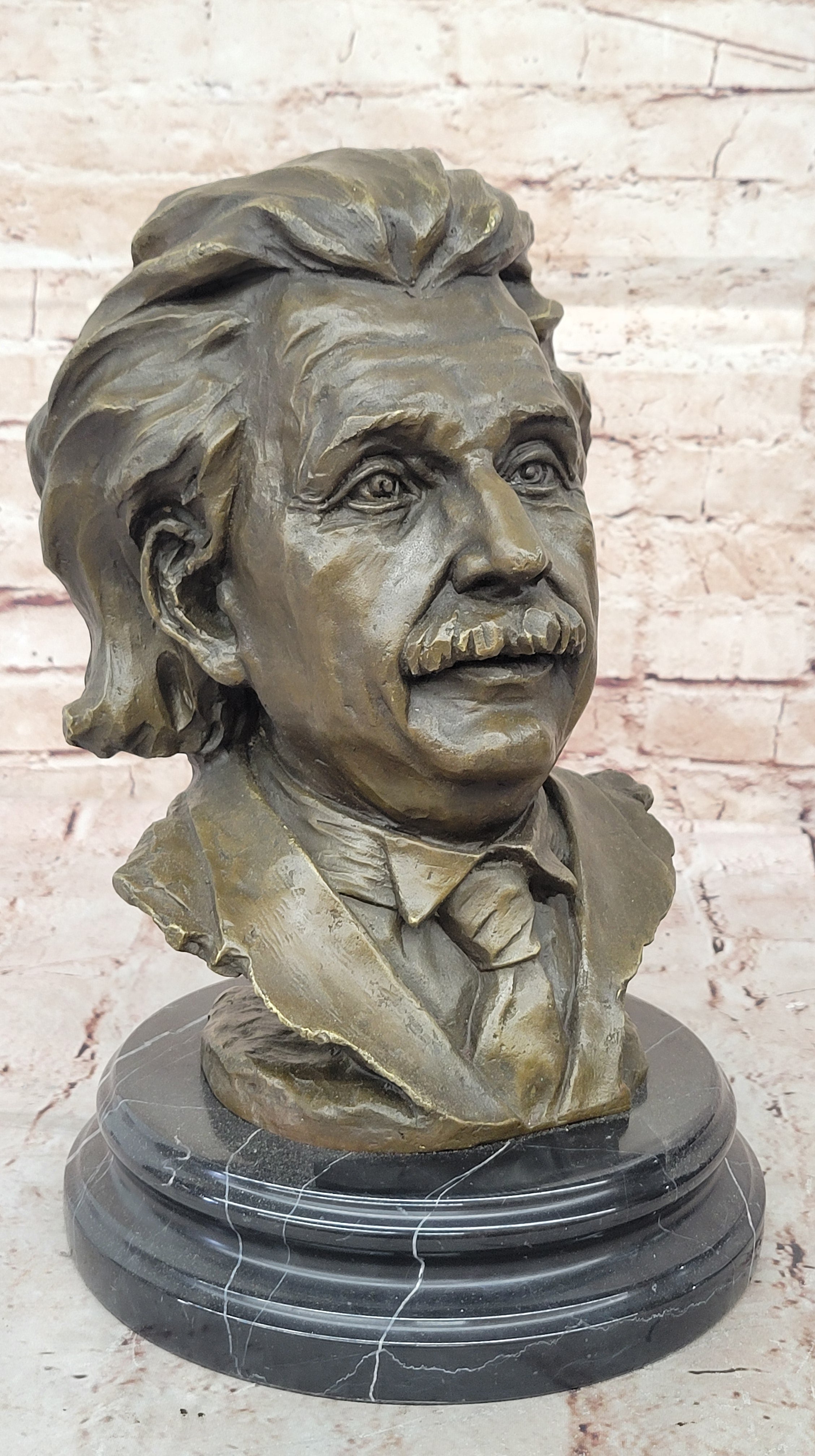 Famous Mathematician physicist Einstein Hand Made Genuine Bronze Sculpture