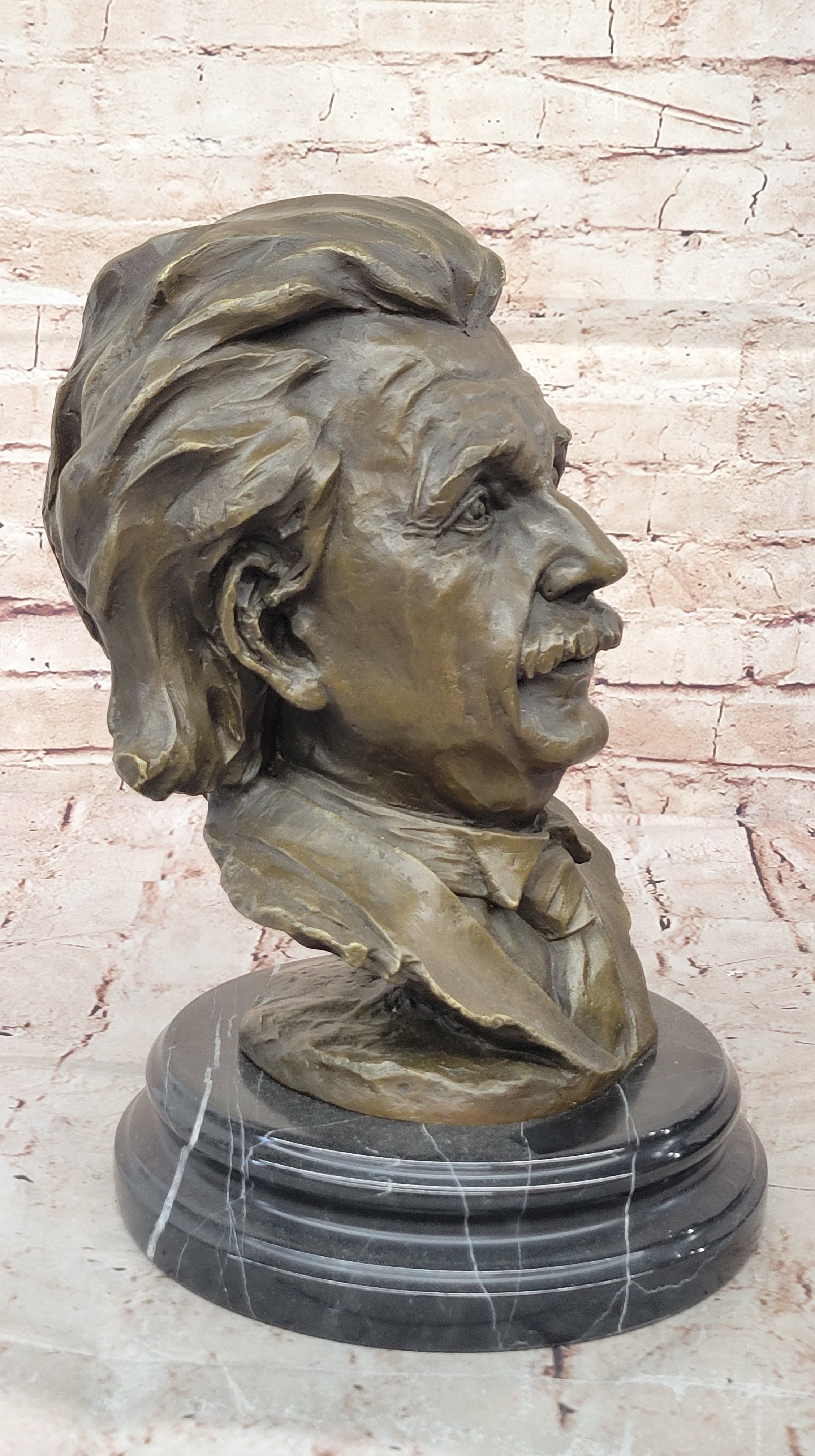 Famous Mathematician physicist Einstein Hand Made Genuine Bronze Sculpture