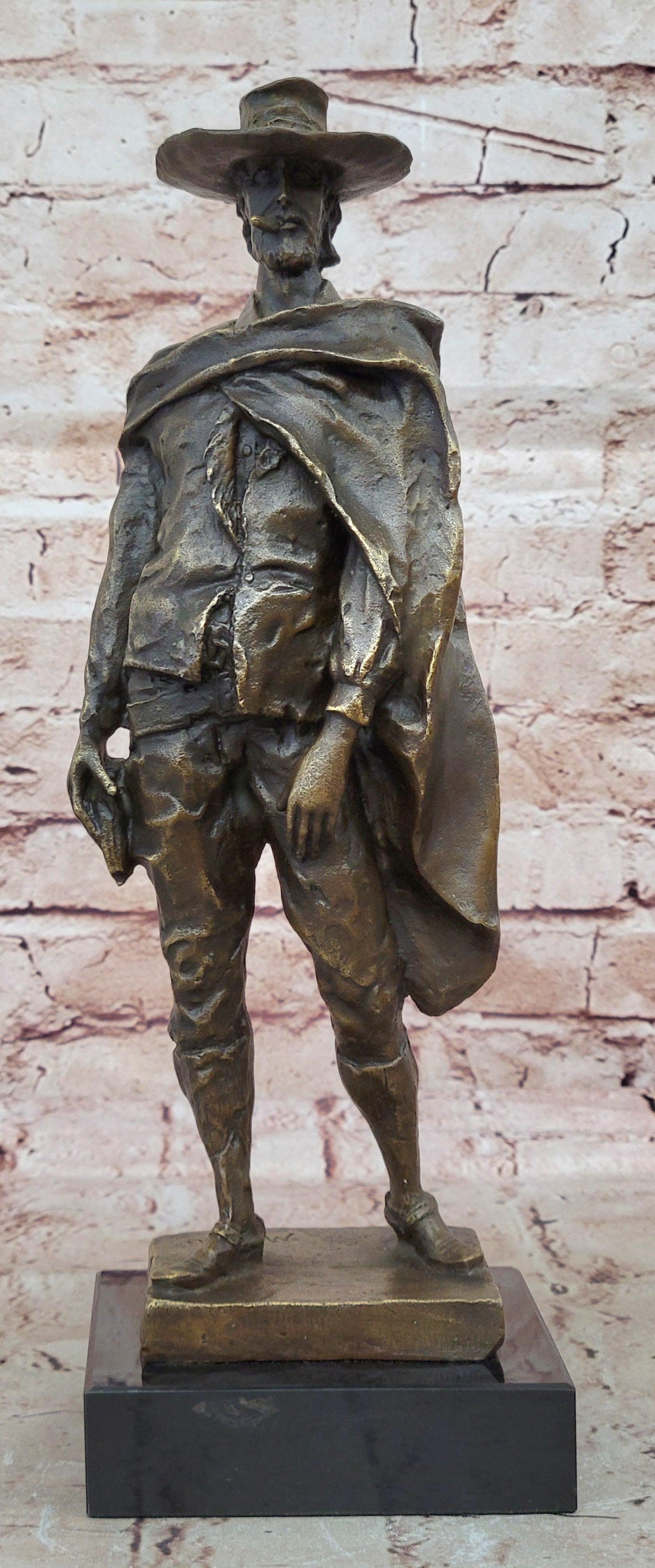 Dirty Harry Signed Original Collector Edition Bronze Sculpture Marble Base Figure