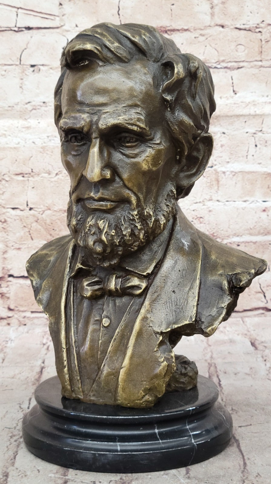 Hot Cast Abraham Lincoln USA president Bronze Sculpture Classic Artwork Figurine