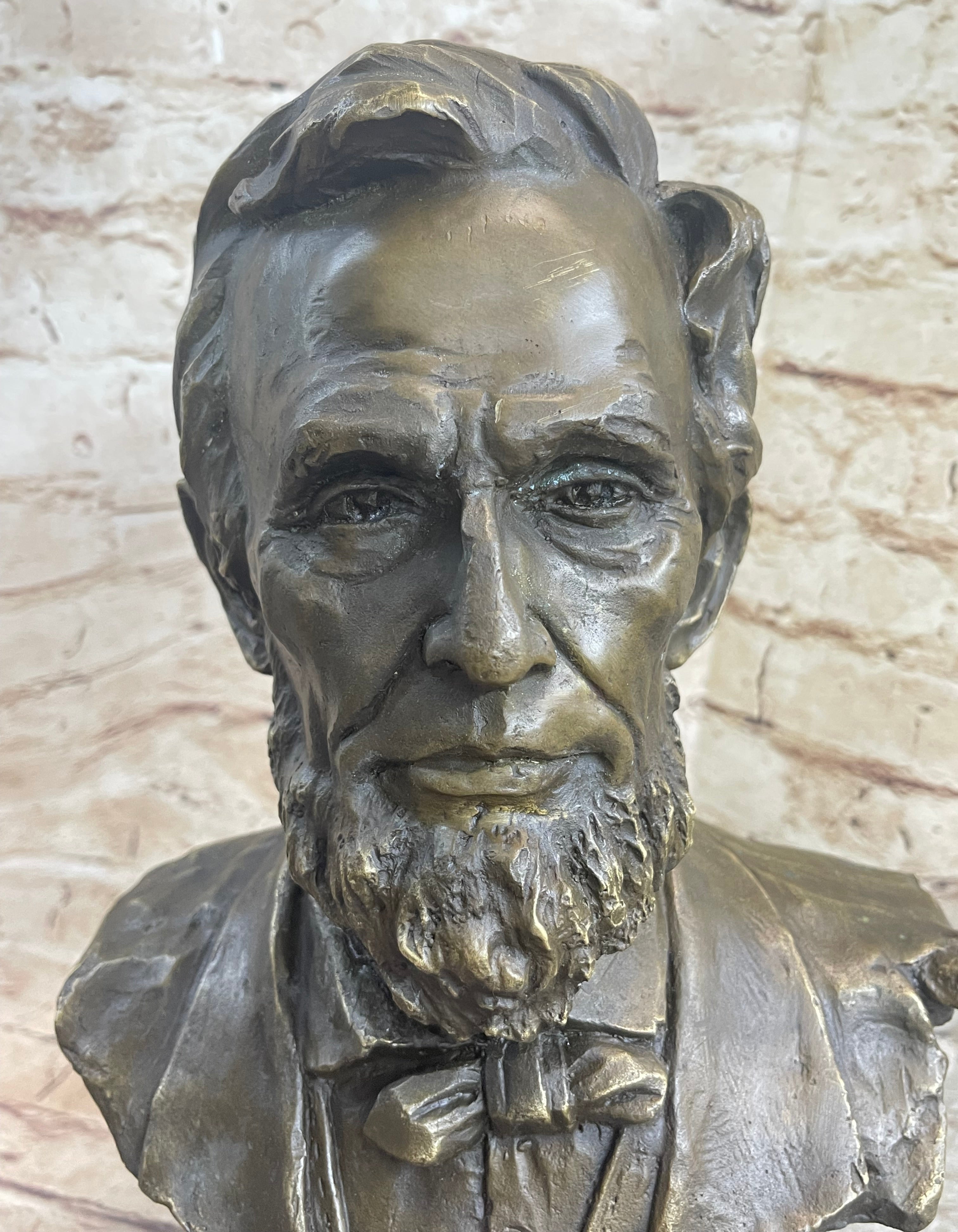 Hot Cast Abraham Lincoln USA president Bronze Sculpture Classic Artwork Figurine