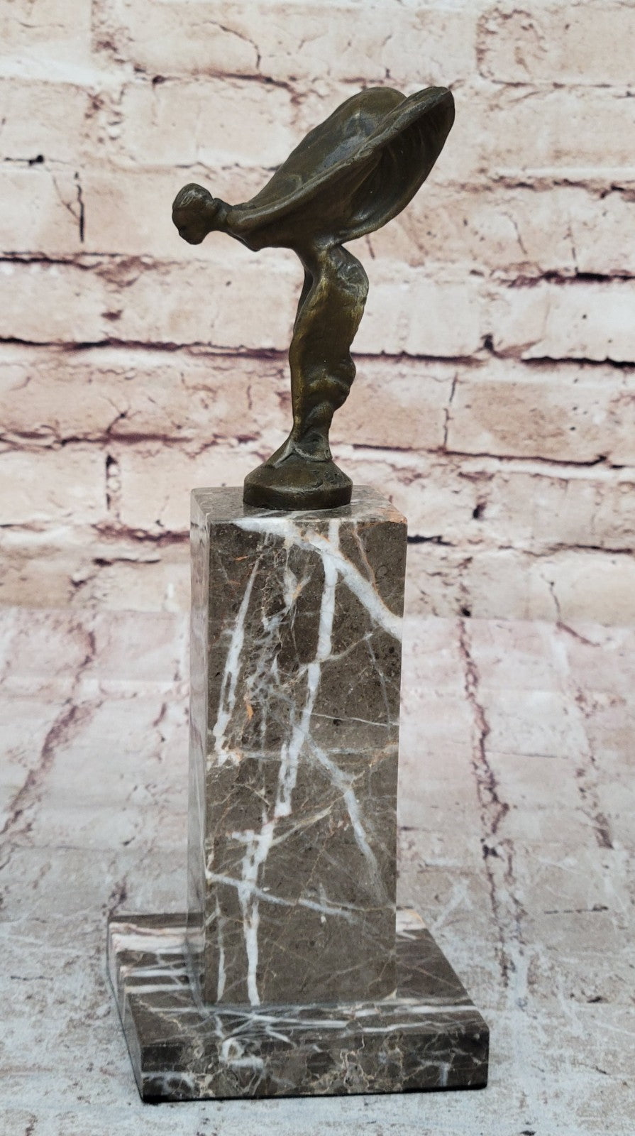 SPIRIT OF ECSTASY ROLLS ROYCE Handcrafted Art Bronze Sculpture Statue Figurine