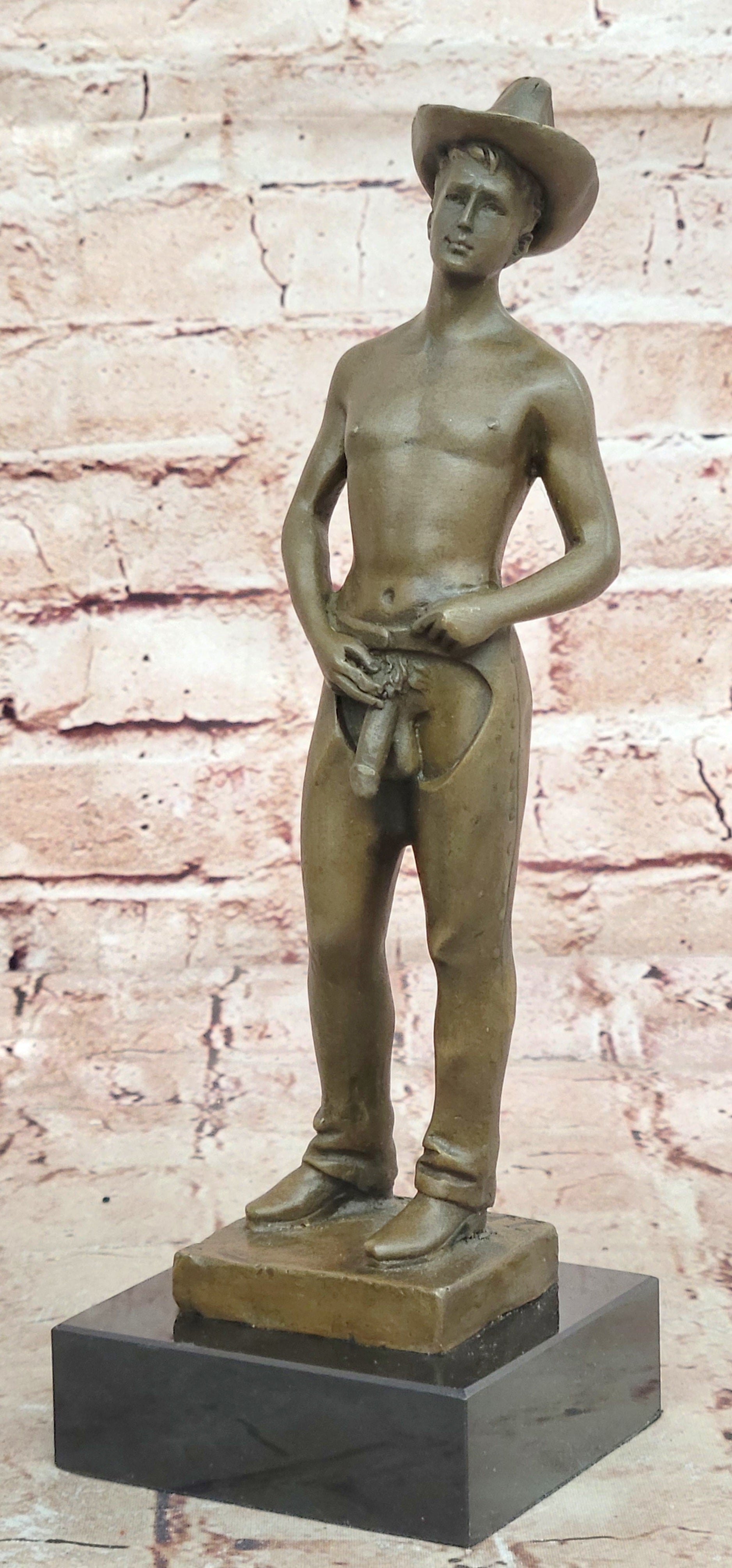 Nick Mario Handcrafted Bronze Sculpture Original Signed Artist Nude Figurine