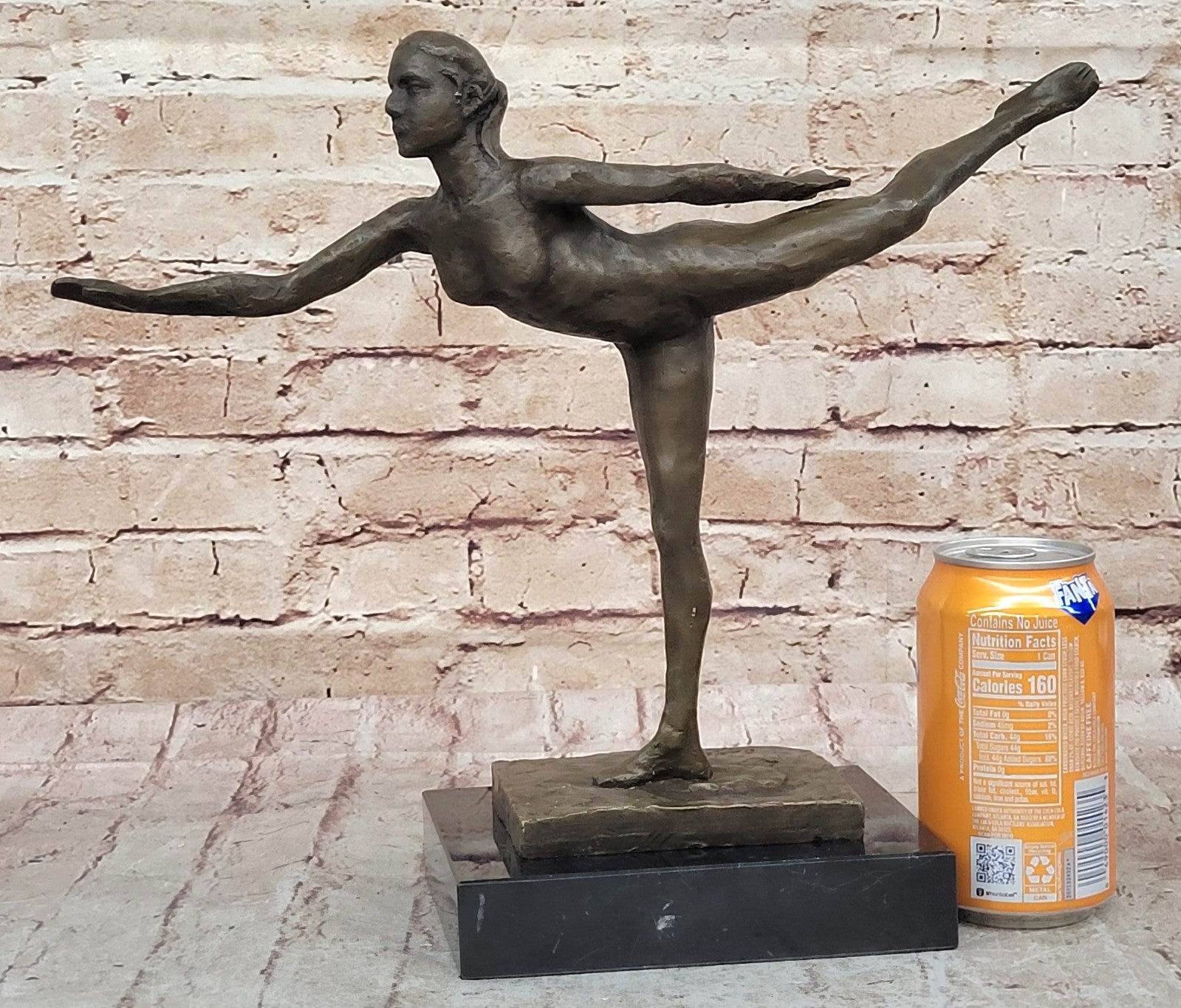 Handcrafted Erotic Art Nude Naked Ballerina by Degas Bronze Sculpture Artwork Art