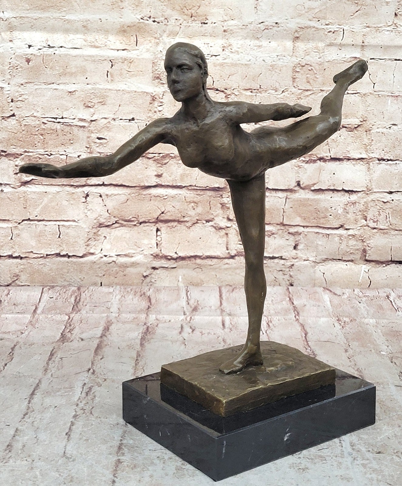 Handcrafted Erotic Art Nude Naked Ballerina by Degas Bronze Sculpture Artwork Art