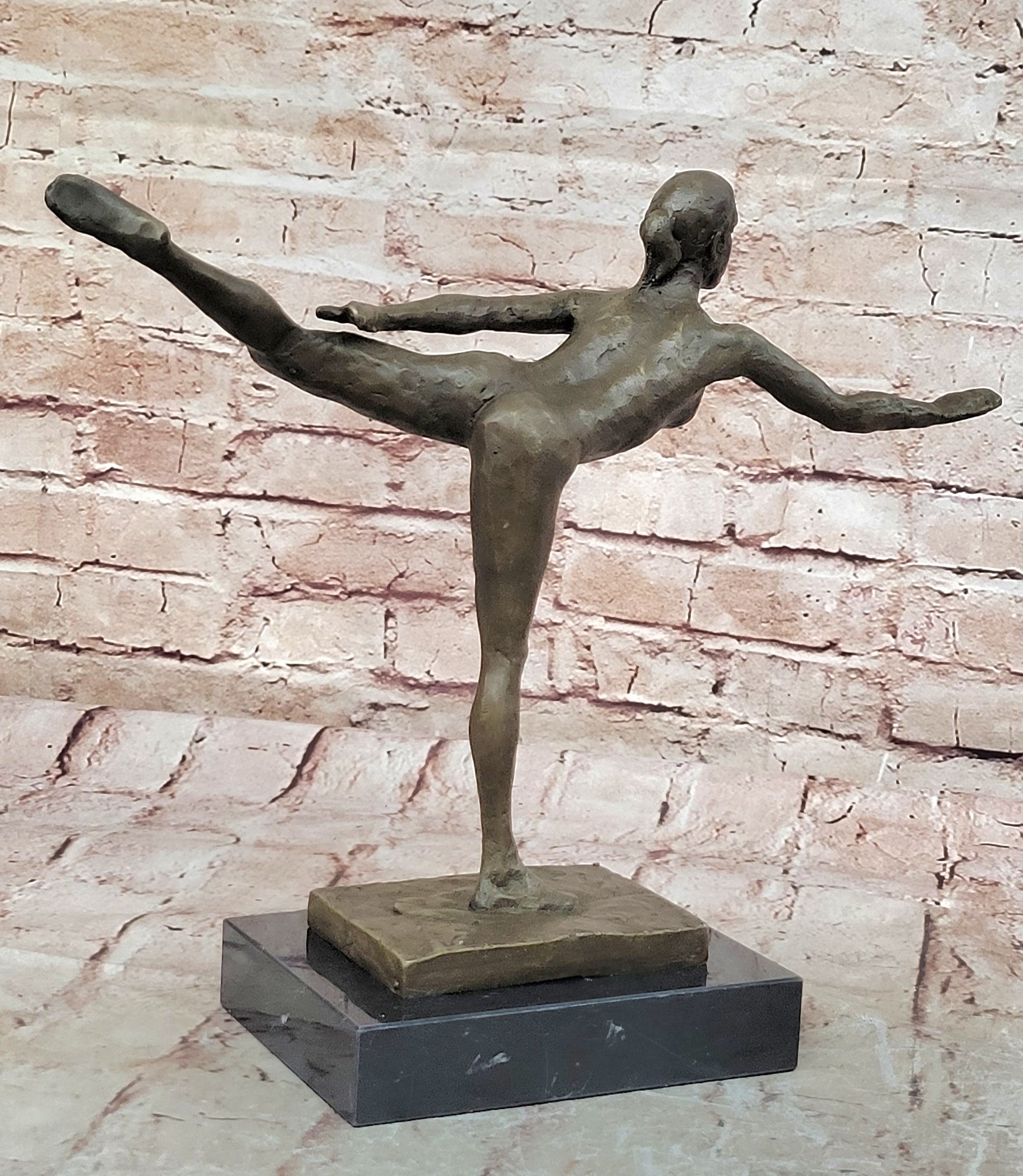 Handcrafted Erotic Art Nude Naked Ballerina by Degas Bronze Sculpture Artwork Art