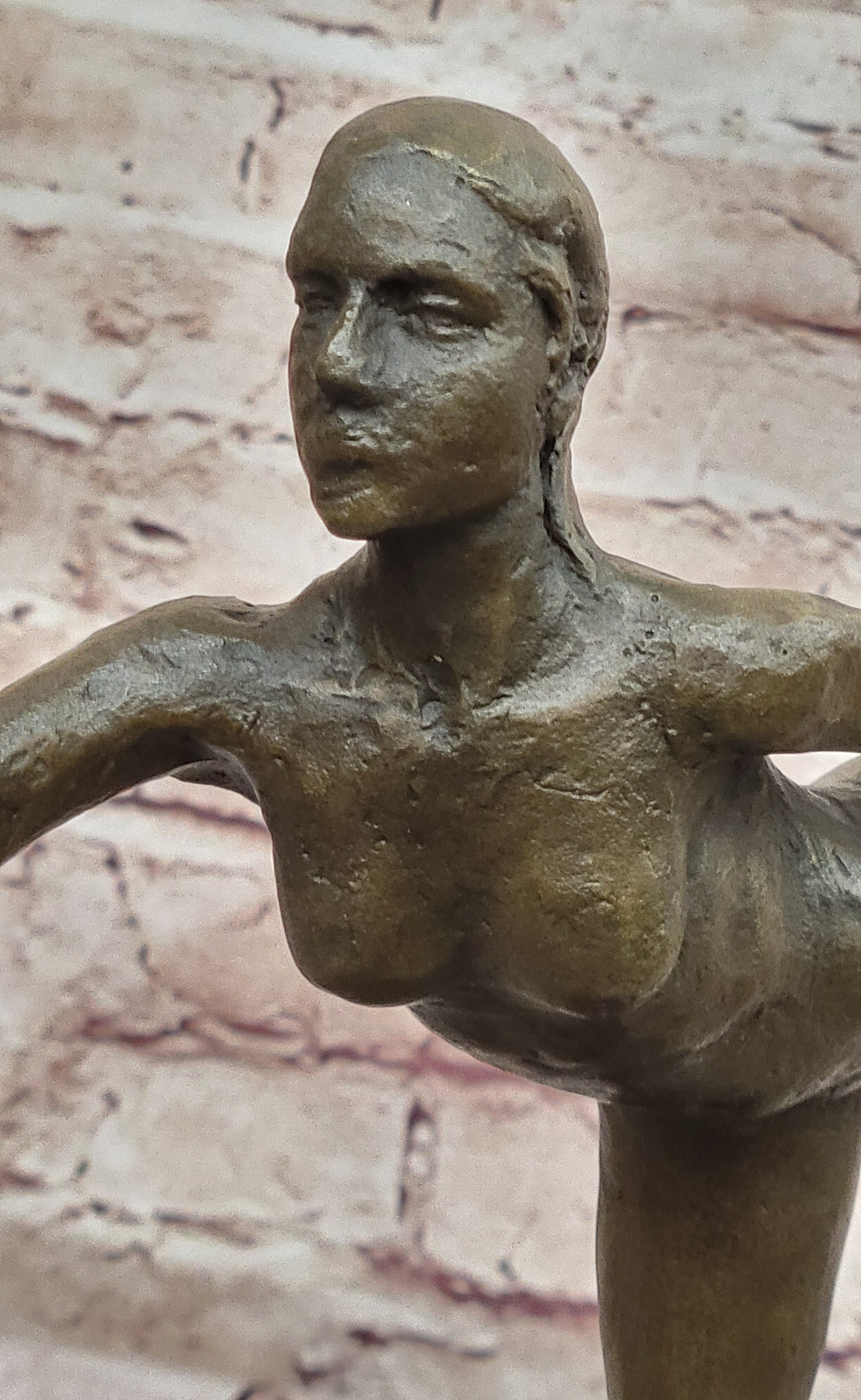 Handcrafted Erotic Art Nude Naked Ballerina by Degas Bronze Sculpture Artwork Art