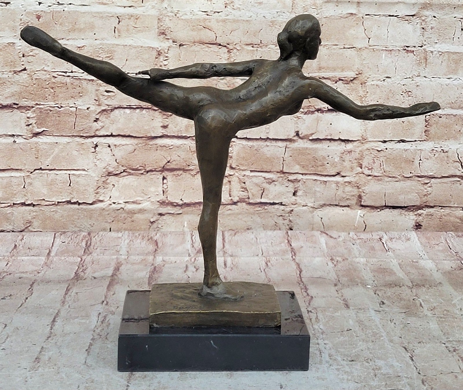 Handcrafted Erotic Art Nude Naked Ballerina by Degas Bronze Sculpture Artwork Art