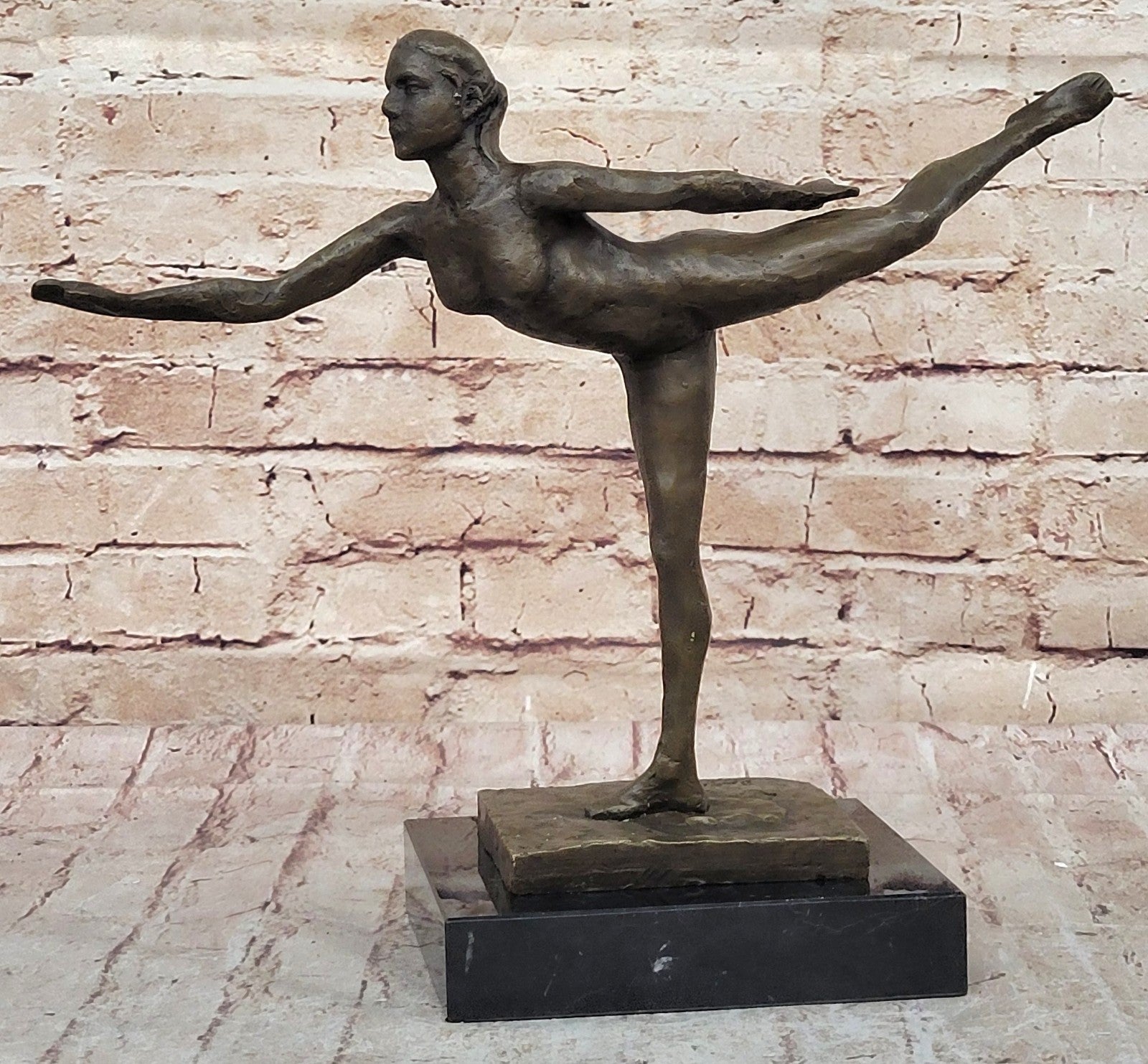 Handcrafted Erotic Art Nude Naked Ballerina by Degas Bronze Sculpture Artwork Art