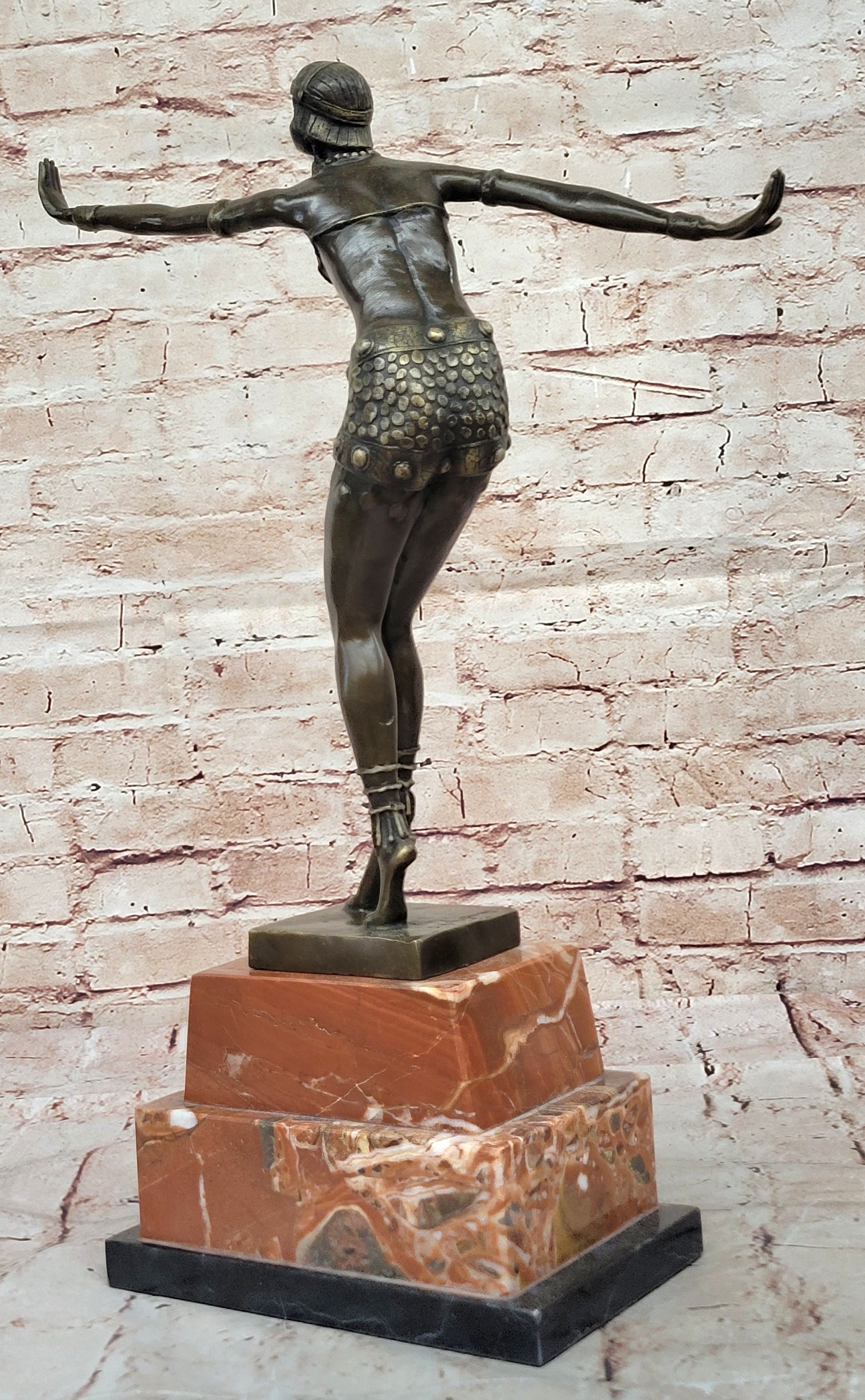 Demetre H. Chiparus Art Deco Bronze Dancer Statue Figurine Kapurthala Figurine