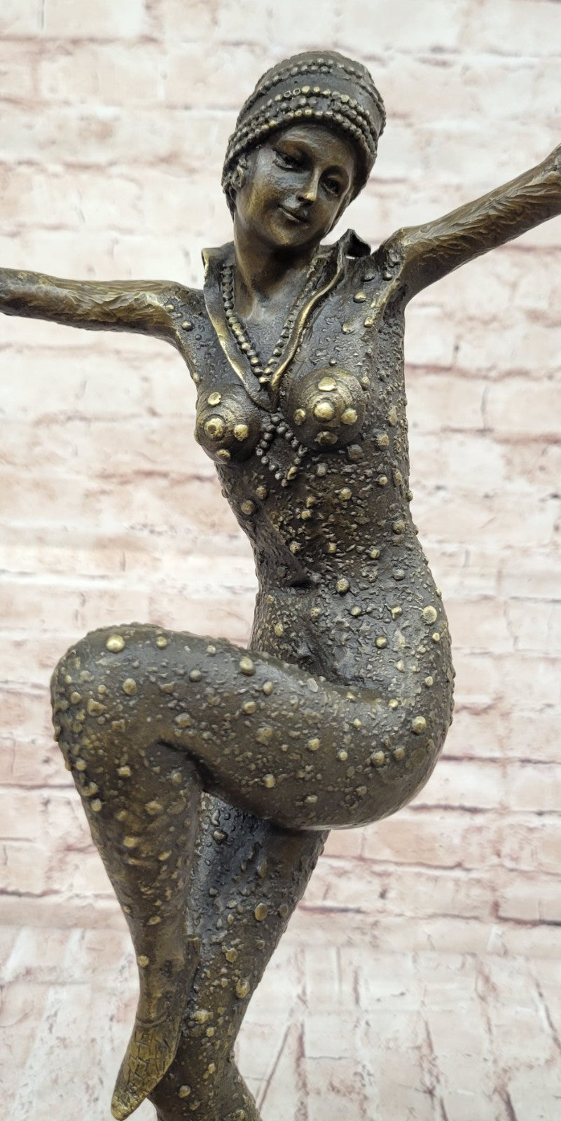 Handcrafted bronze sculpture SALE Chiparus By Dancer Lovely Figurine Figure Sale