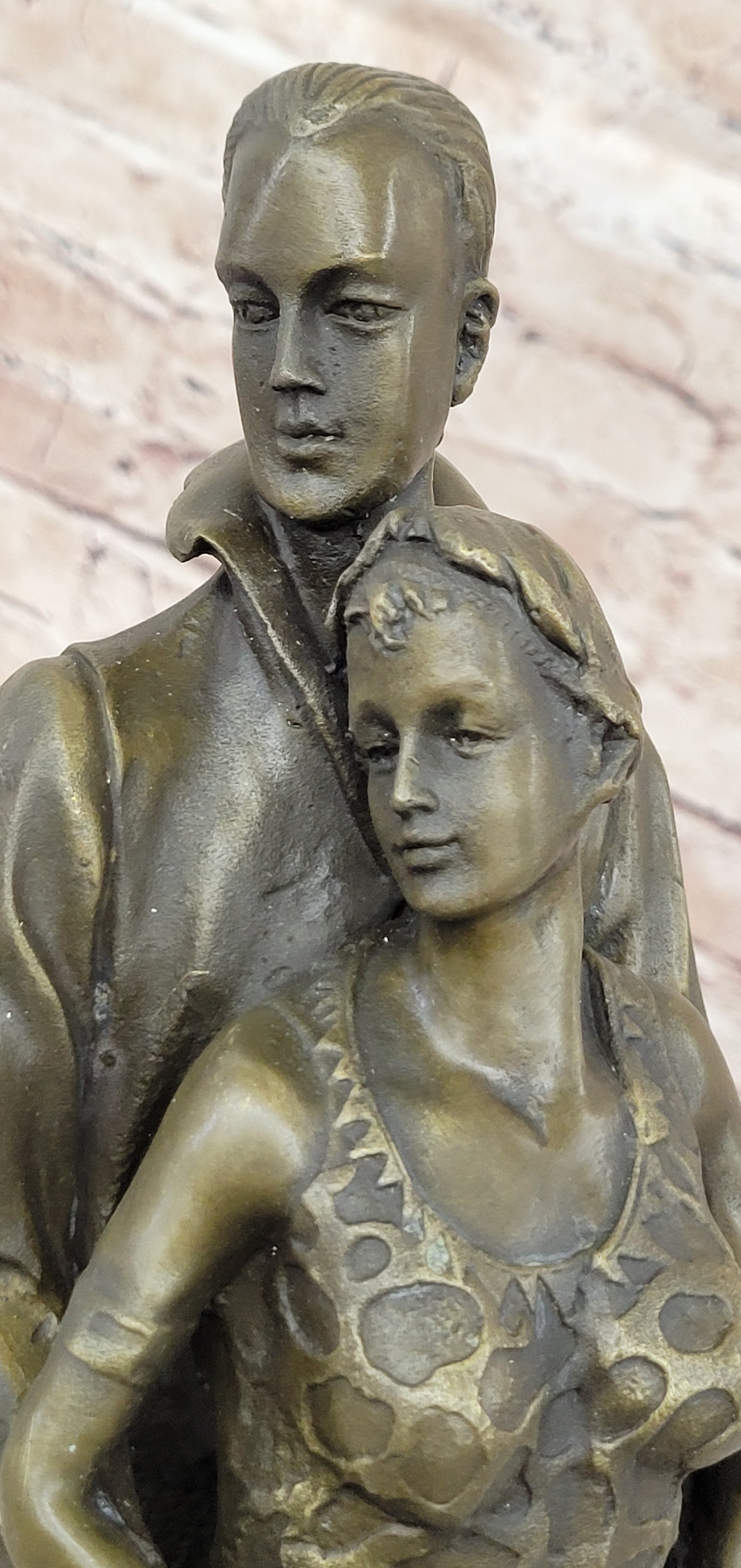 Art Deco Romantic Couple Dancing by Romanian Artist Chiparus Bronze Sculpture