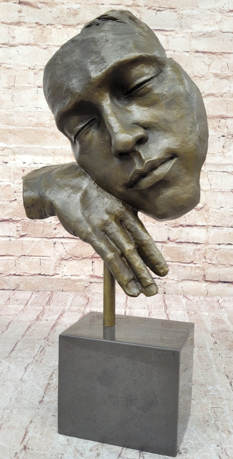 SALVADOR DALI HOMMAGE - BRONZE SCULPTURE - THE RELAXING- STILLNESS -100 % BRONZE