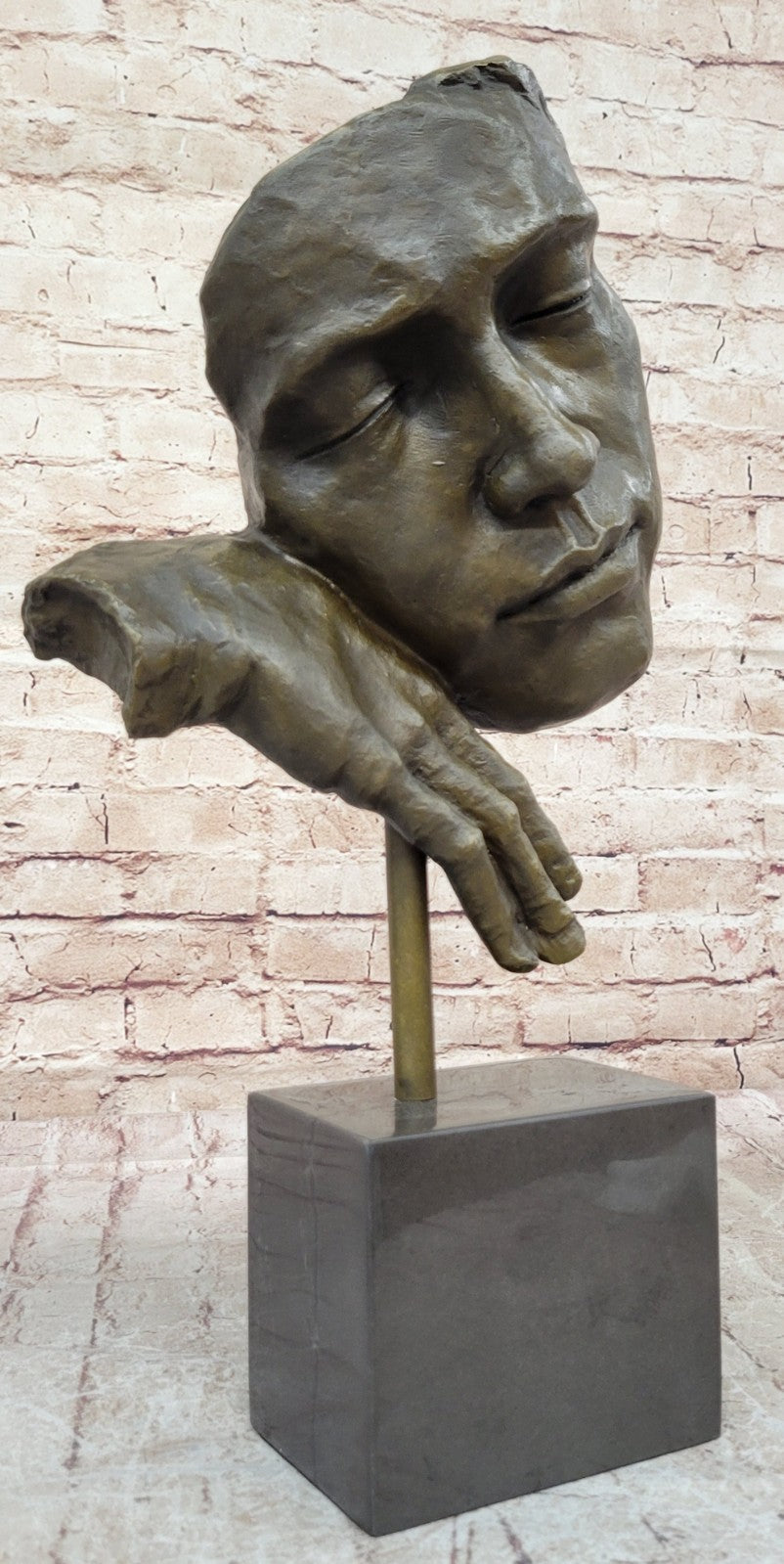 SALVADOR DALI HOMMAGE - BRONZE SCULPTURE - THE RELAXING- STILLNESS -100 % BRONZE