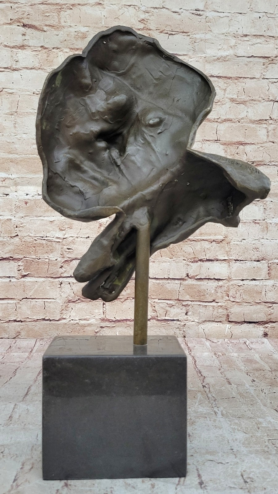 SALVADOR DALI HOMMAGE - BRONZE SCULPTURE - THE RELAXING- STILLNESS -100 % BRONZE