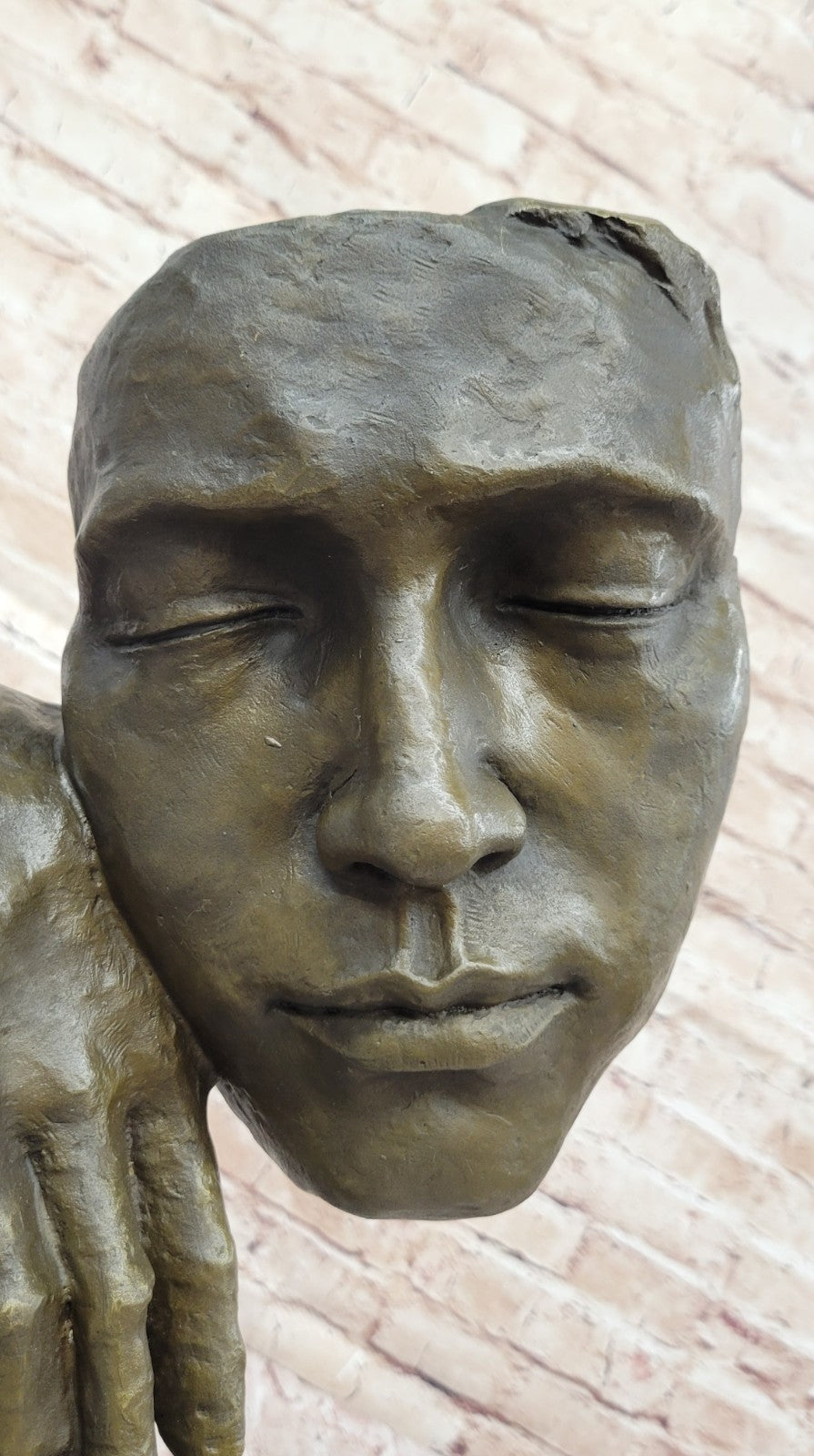 SALVADOR DALI HOMMAGE - BRONZE SCULPTURE - THE RELAXING- STILLNESS -100 % BRONZE