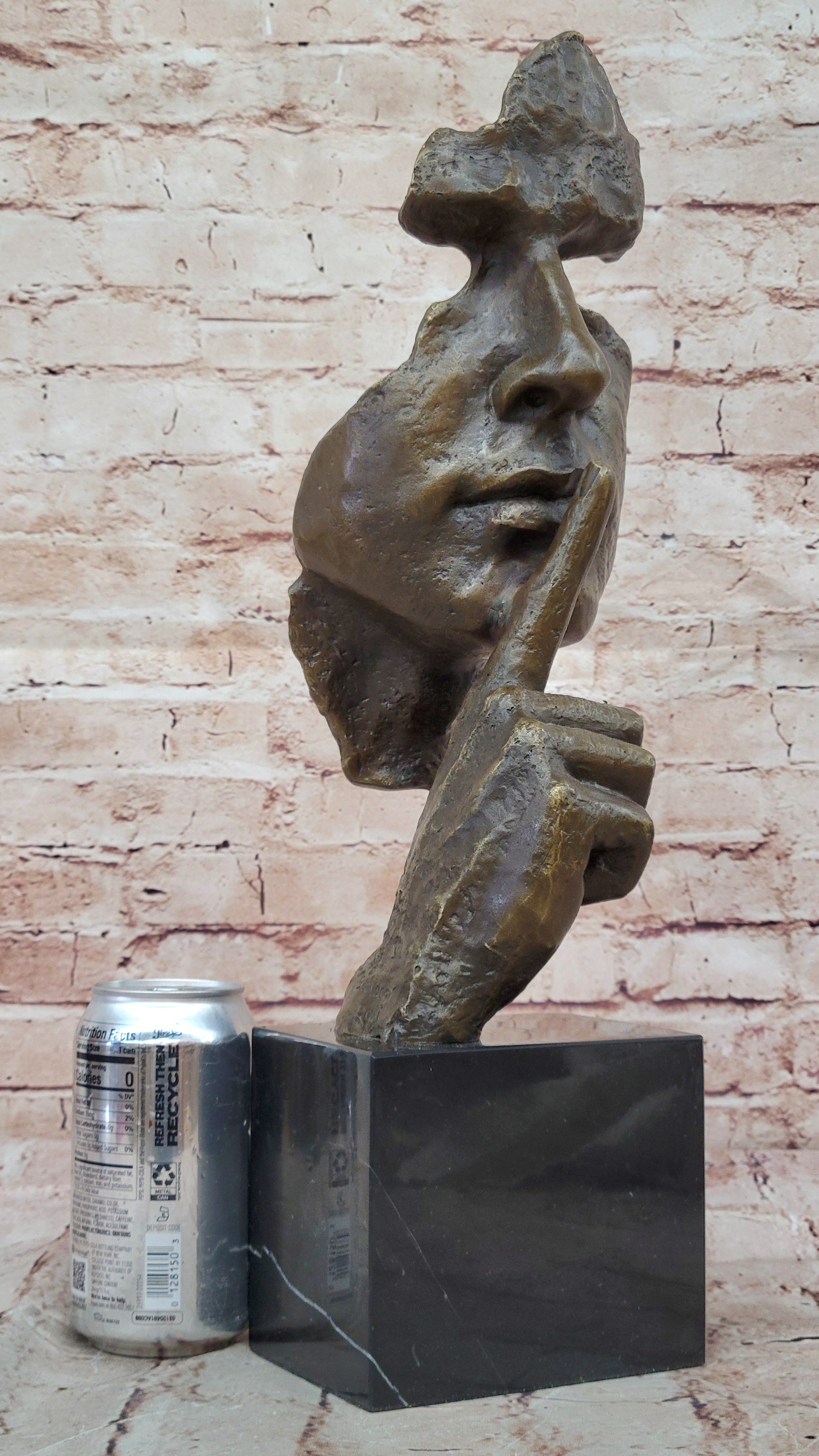 Statue/sculpture art déco/art nouveau Bronze Dali "Le Silence" Hot Cast Sale