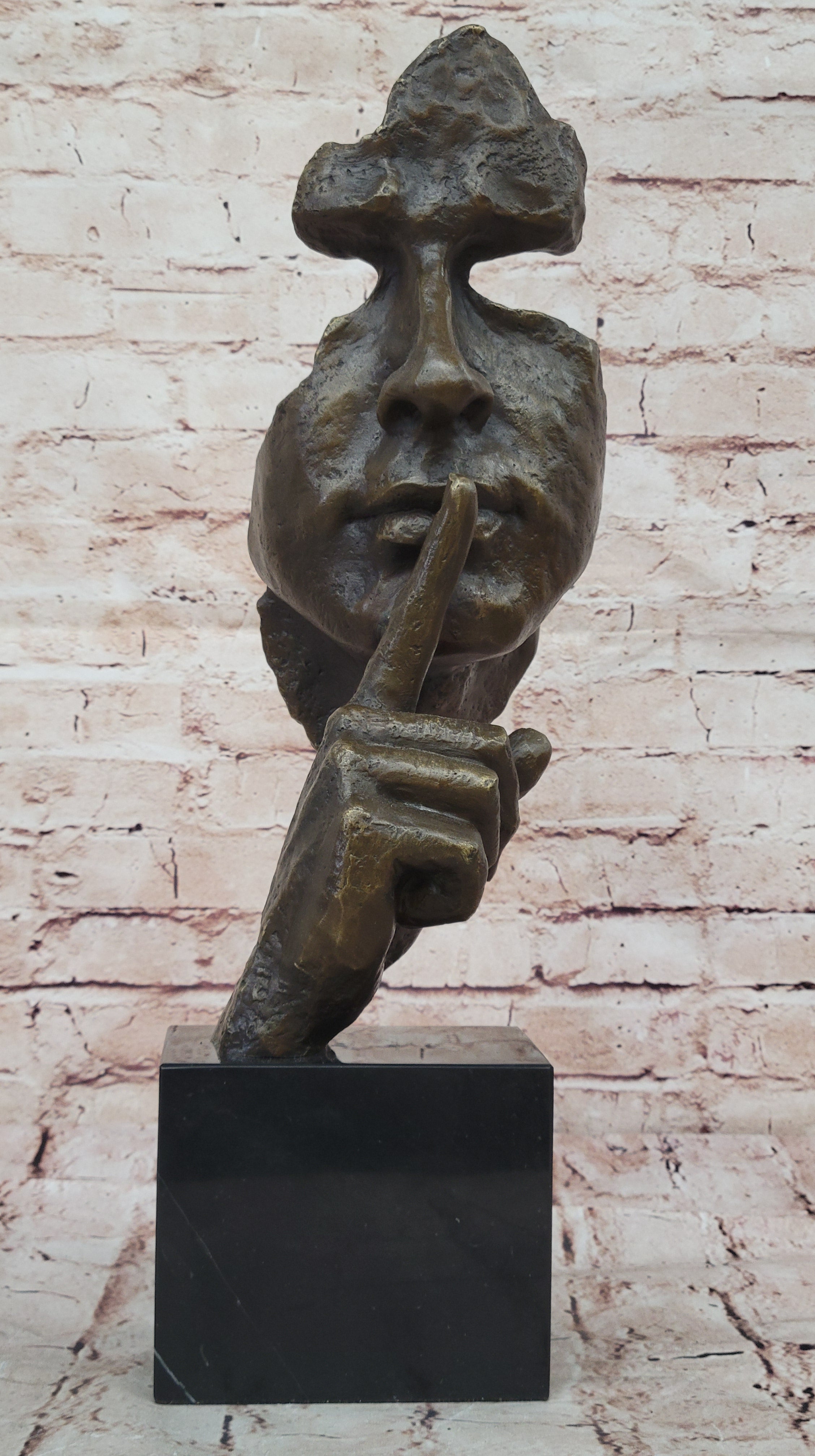 Statue/sculpture art déco/art nouveau Bronze Dali "Le Silence" Hot Cast Sale