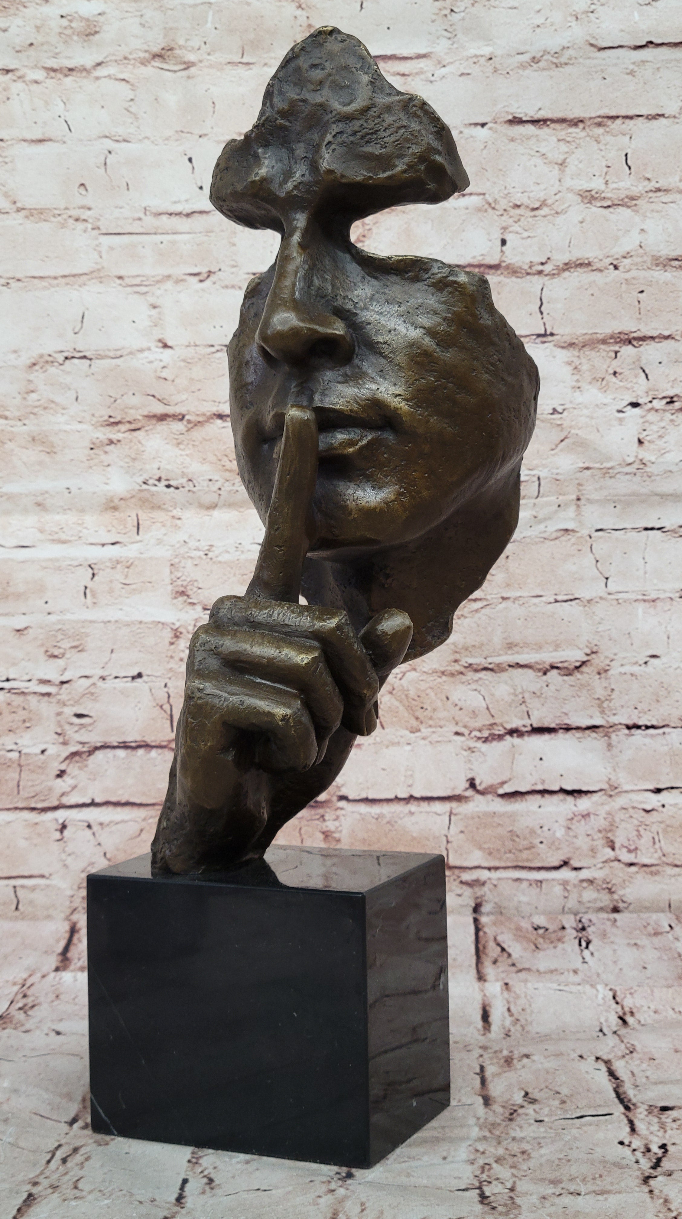 Statue/sculpture art déco/art nouveau Bronze Dali "Le Silence" Hot Cast Sale
