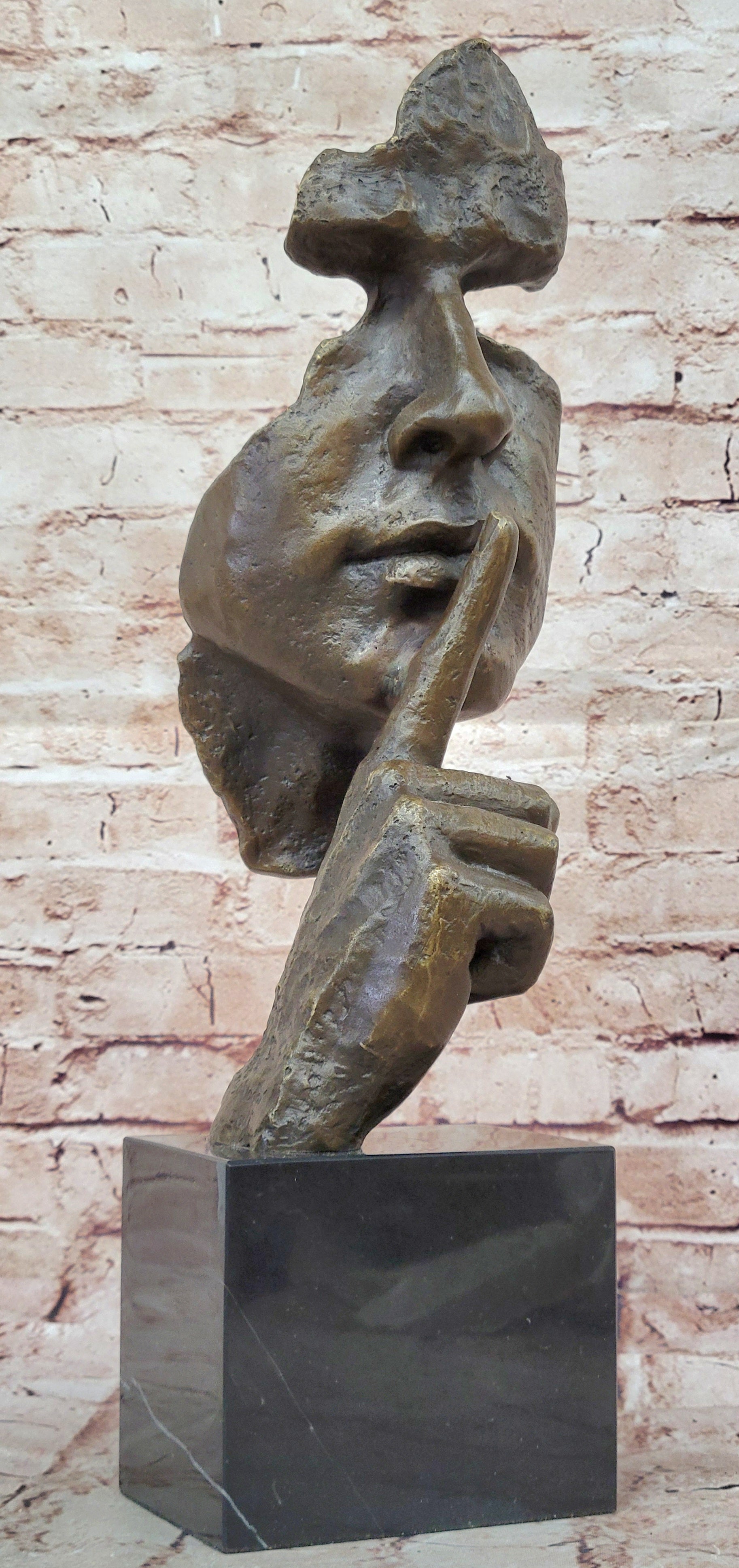 Statue/sculpture art déco/art nouveau Bronze Dali "Le Silence" Hot Cast Sale