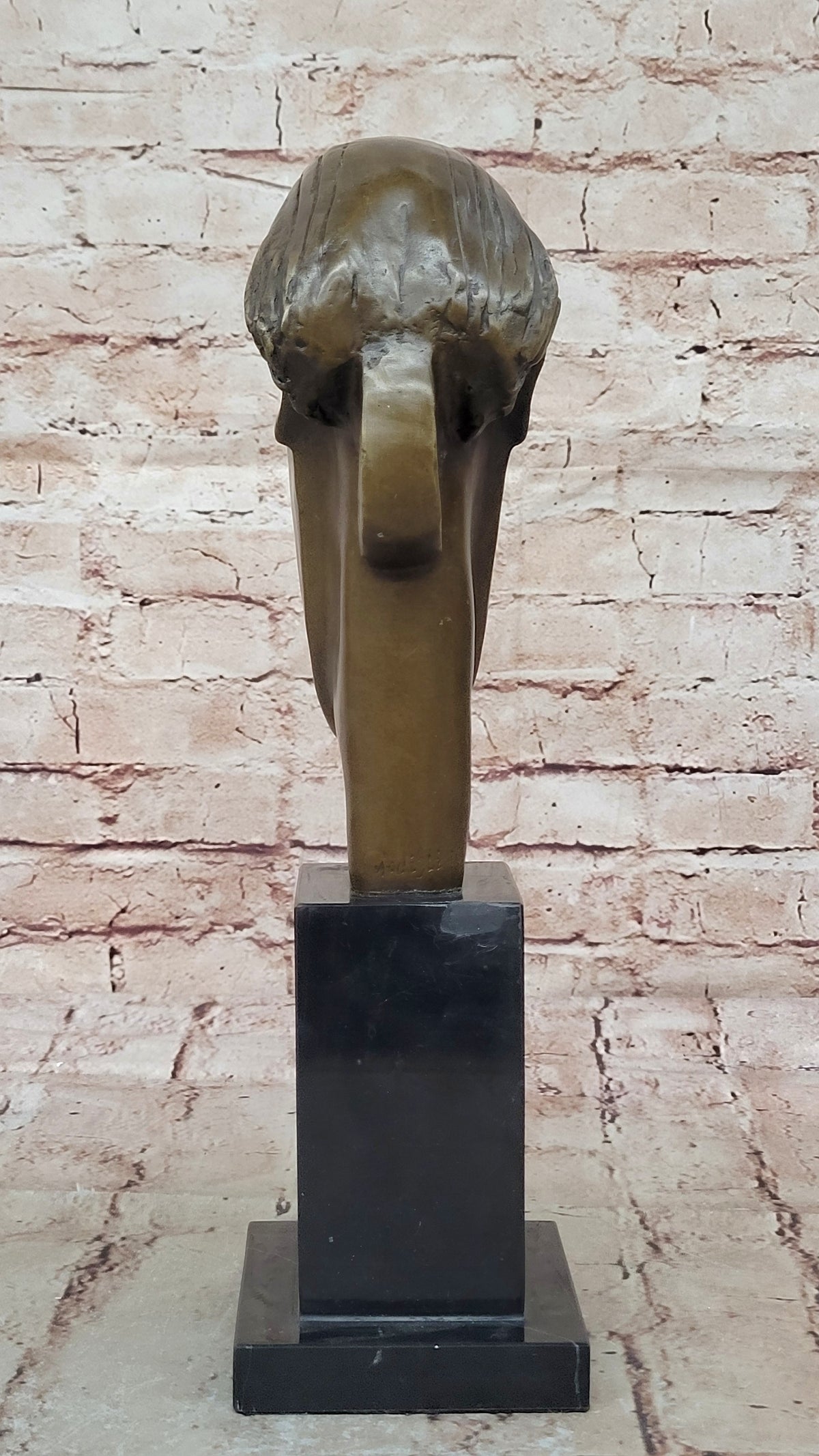 AMEDEO MODIGLIANI TRIBUTE - BRONZE SCULPTURE - THE HEAD OF CARYATID - SIGNED !