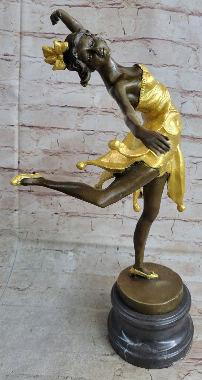 Lady Dancer Bronze Statue by CHIPARUS Sculpture Large Figurine Art Deco Sale