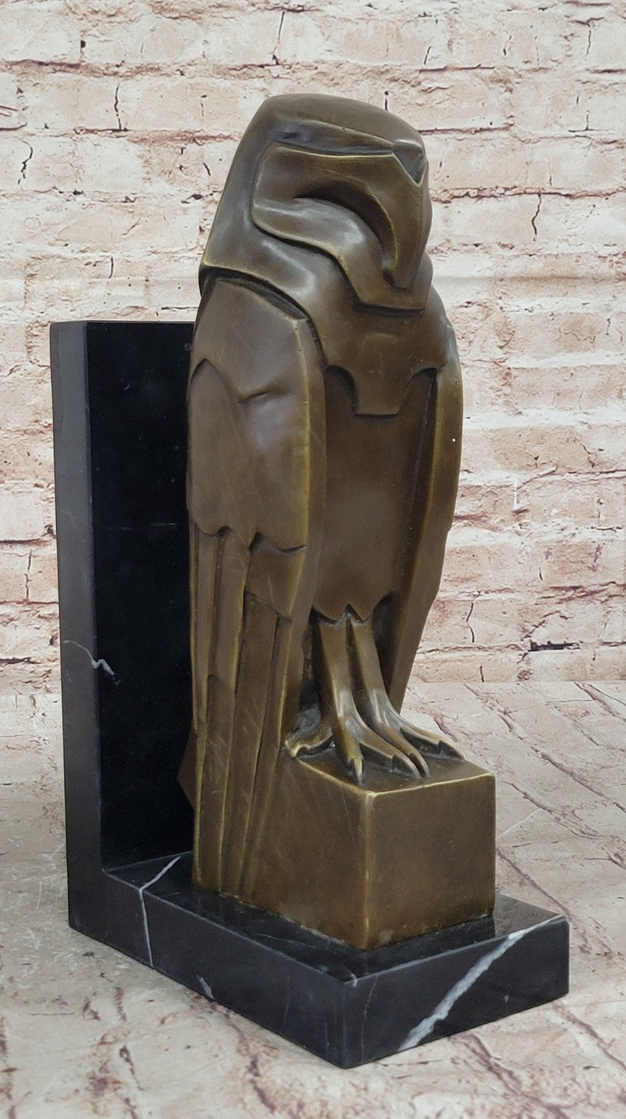 Collector Edition Owl Book Ends Bronze Sculpture by Dali Handcrafted Art