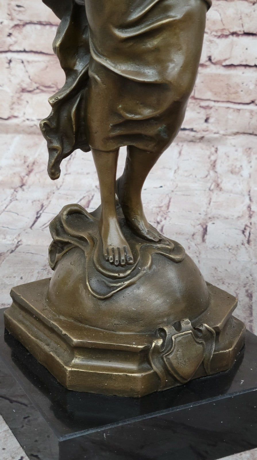 Original Art Nouveau Dancer By Italian Artist Aldo Vitaleh Bronze Sculpture SALE
